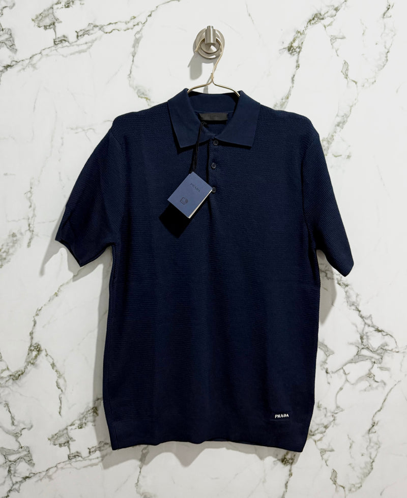 PRADA Polo Calidad Alta Azul