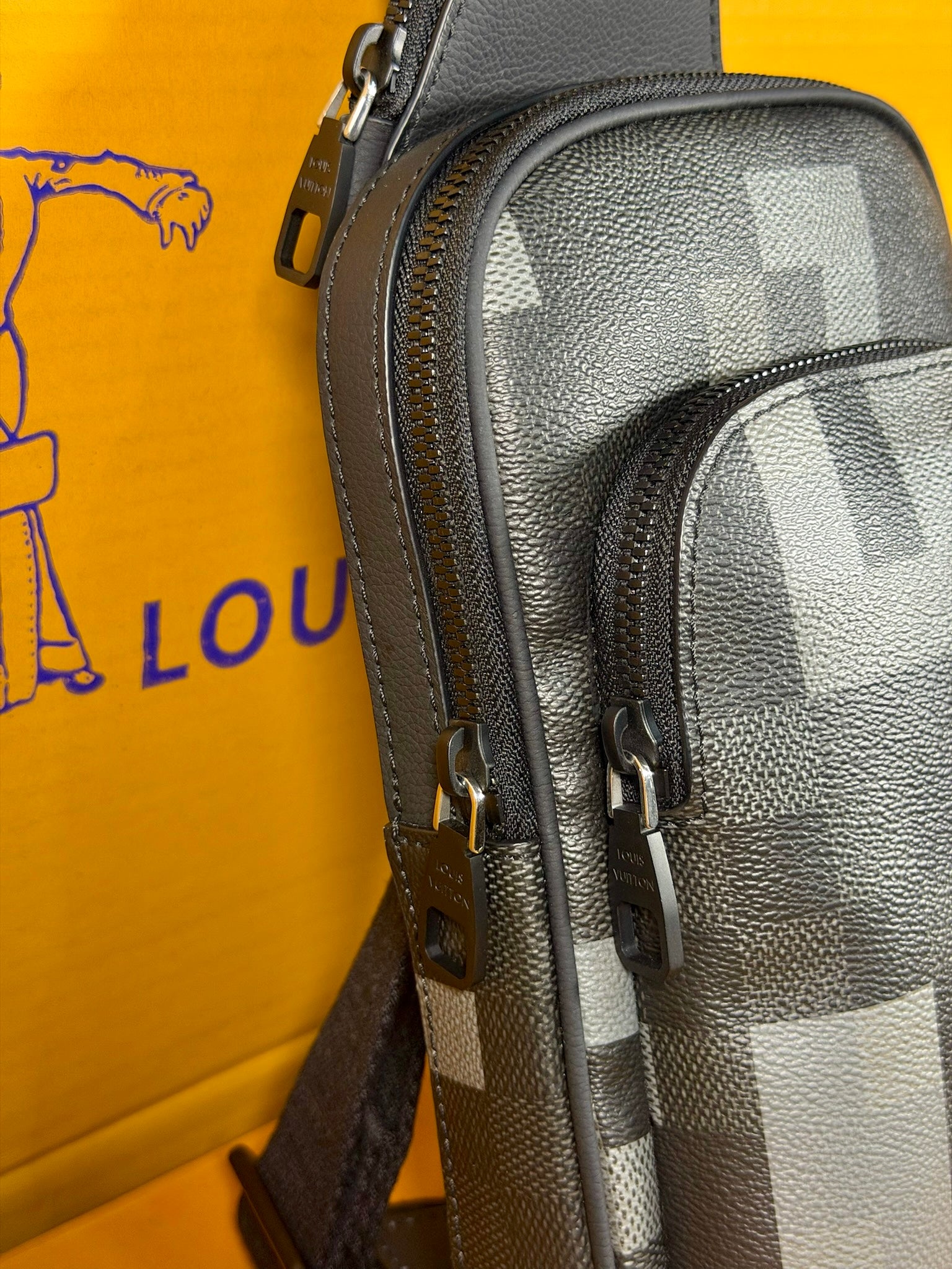 Louis Vuitton Camo Black Bolsa Hombre