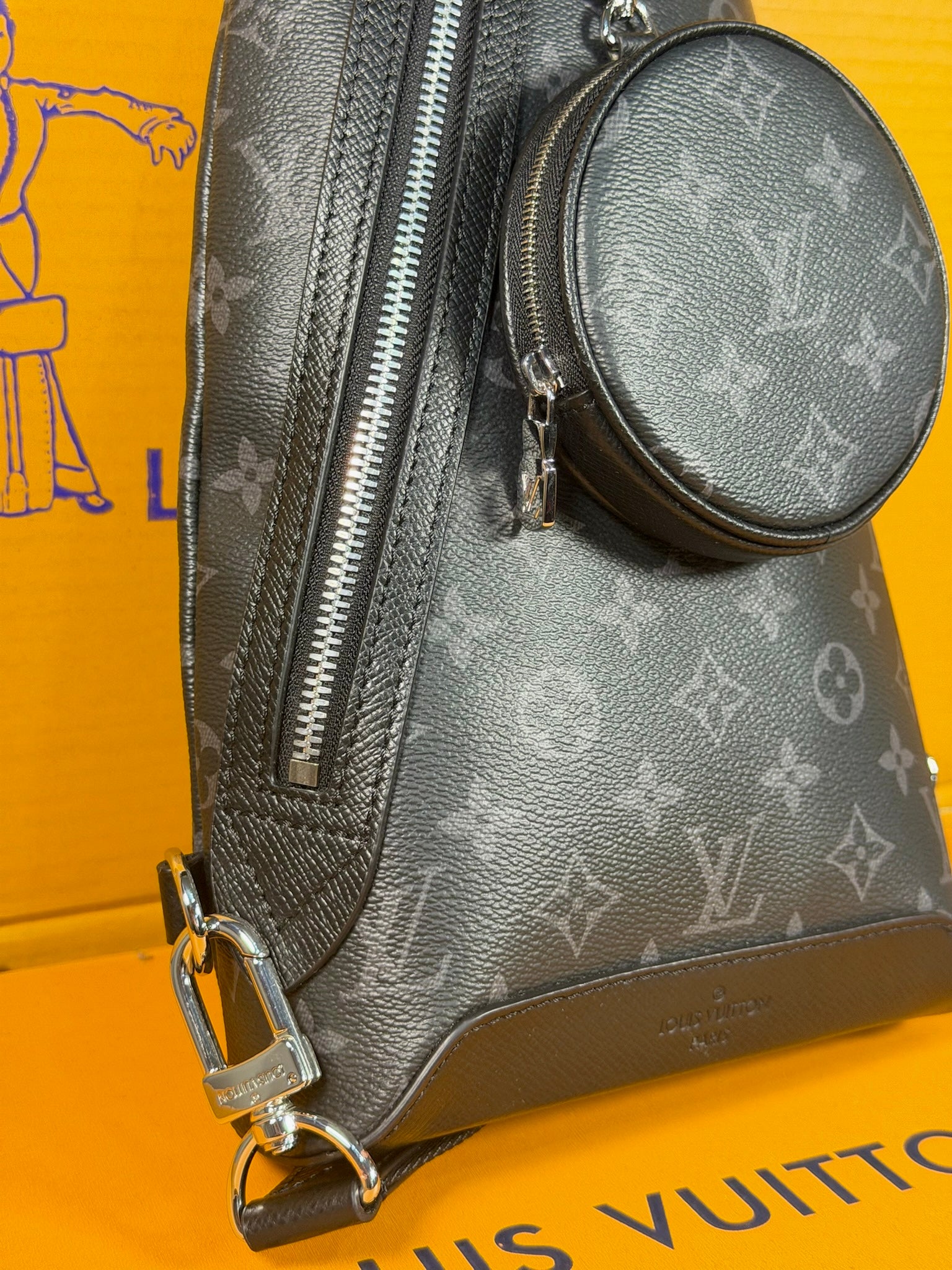 Louis Vuitton Black Bolsa Hombre