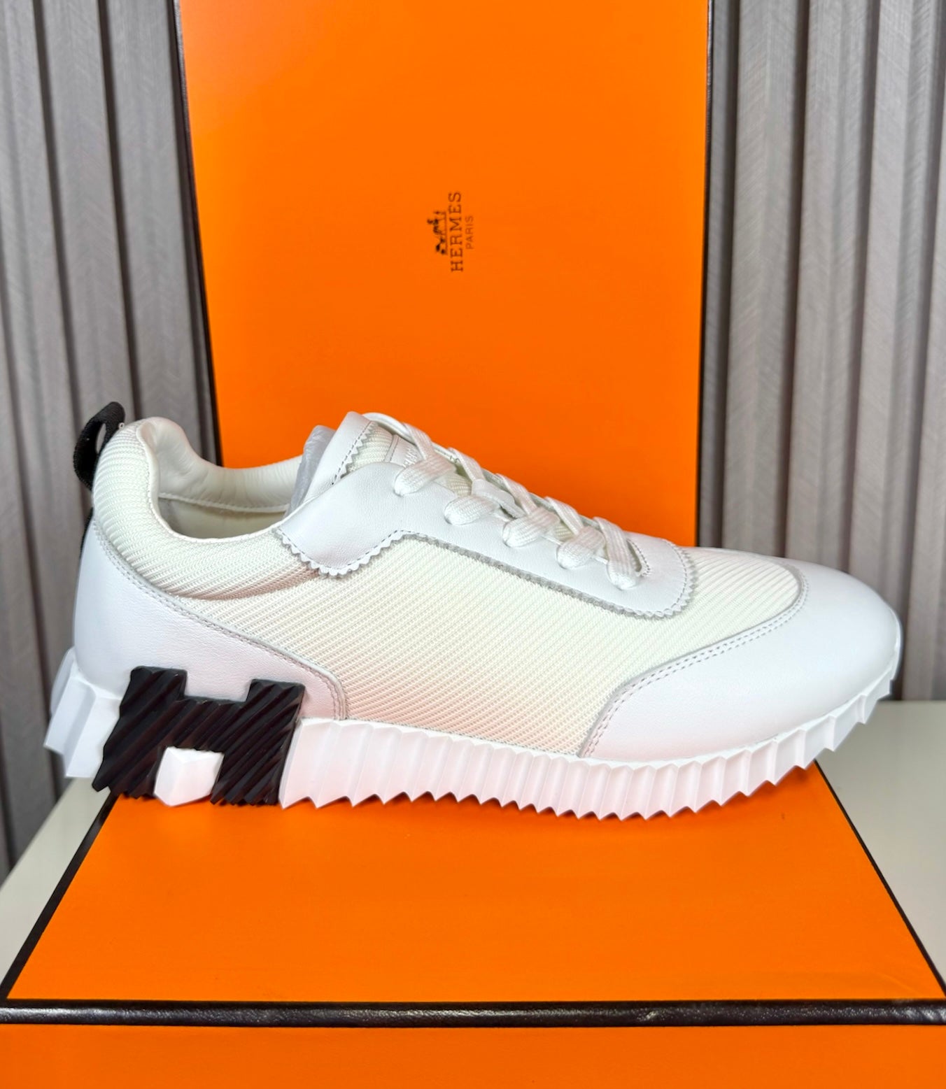 Tenis Hermes Bouncing White
