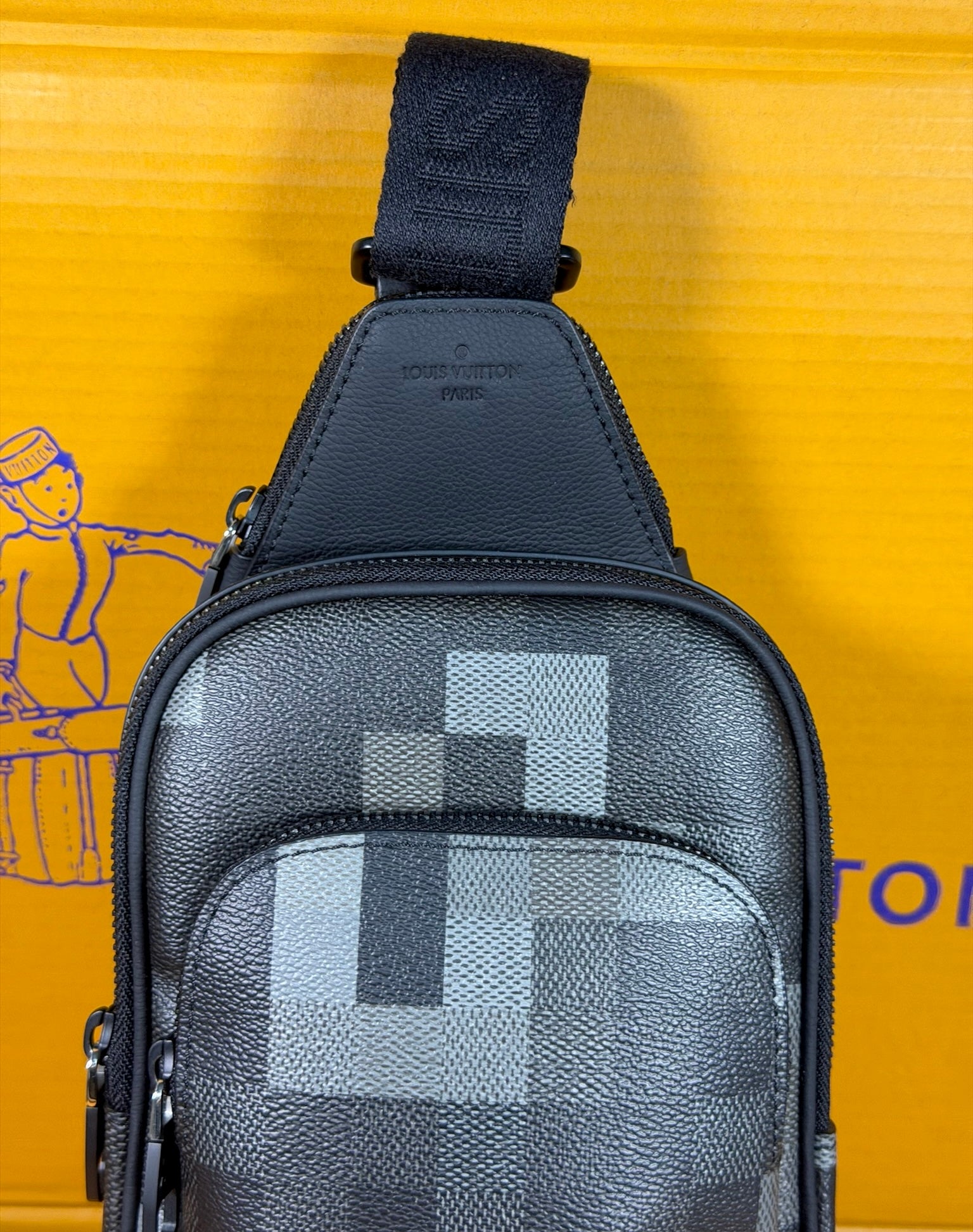 Louis Vuitton Camo Black Bolsa Hombre