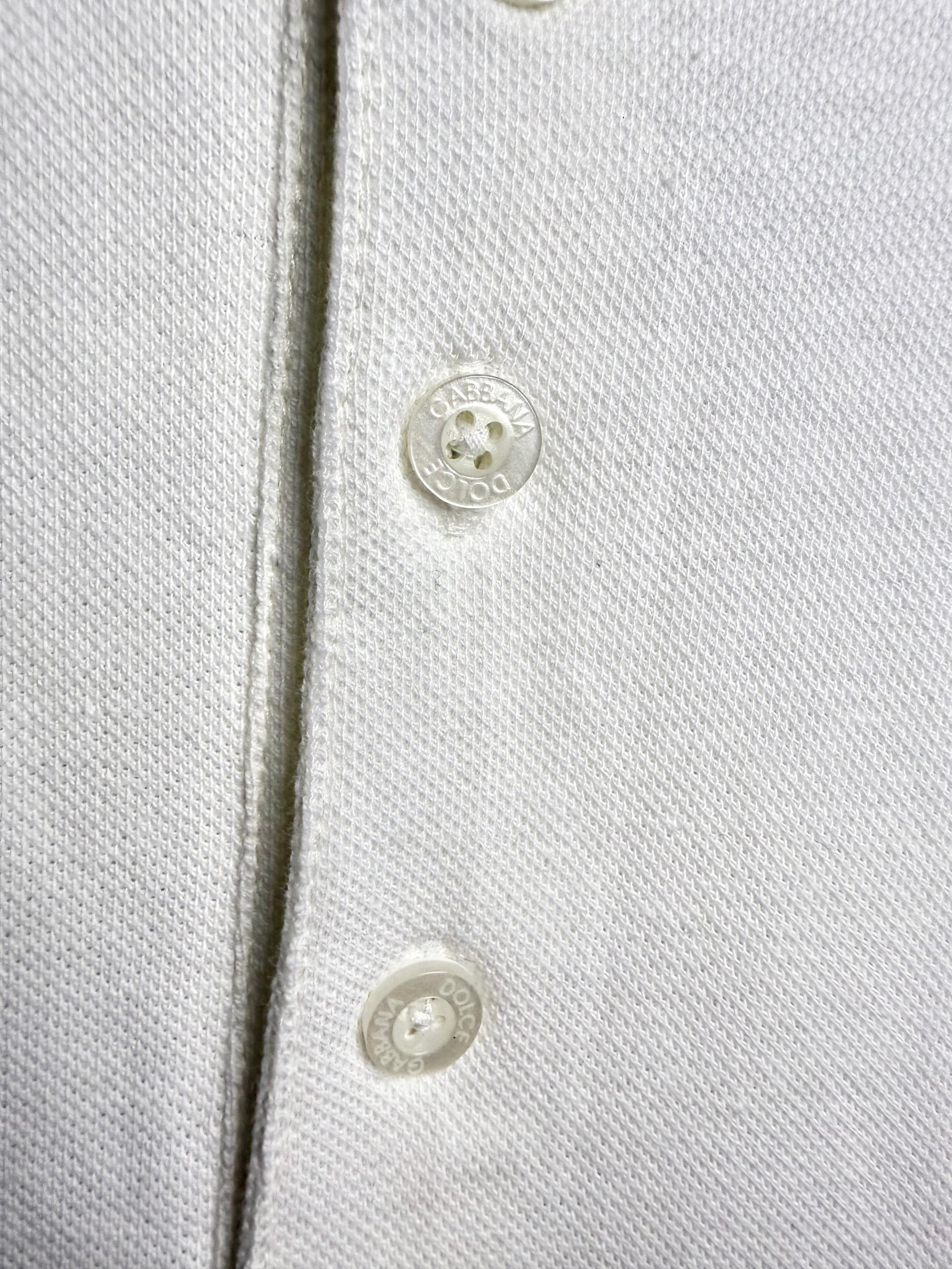 DOLCE&GABBANA Tipo Polo Algodón Blanco