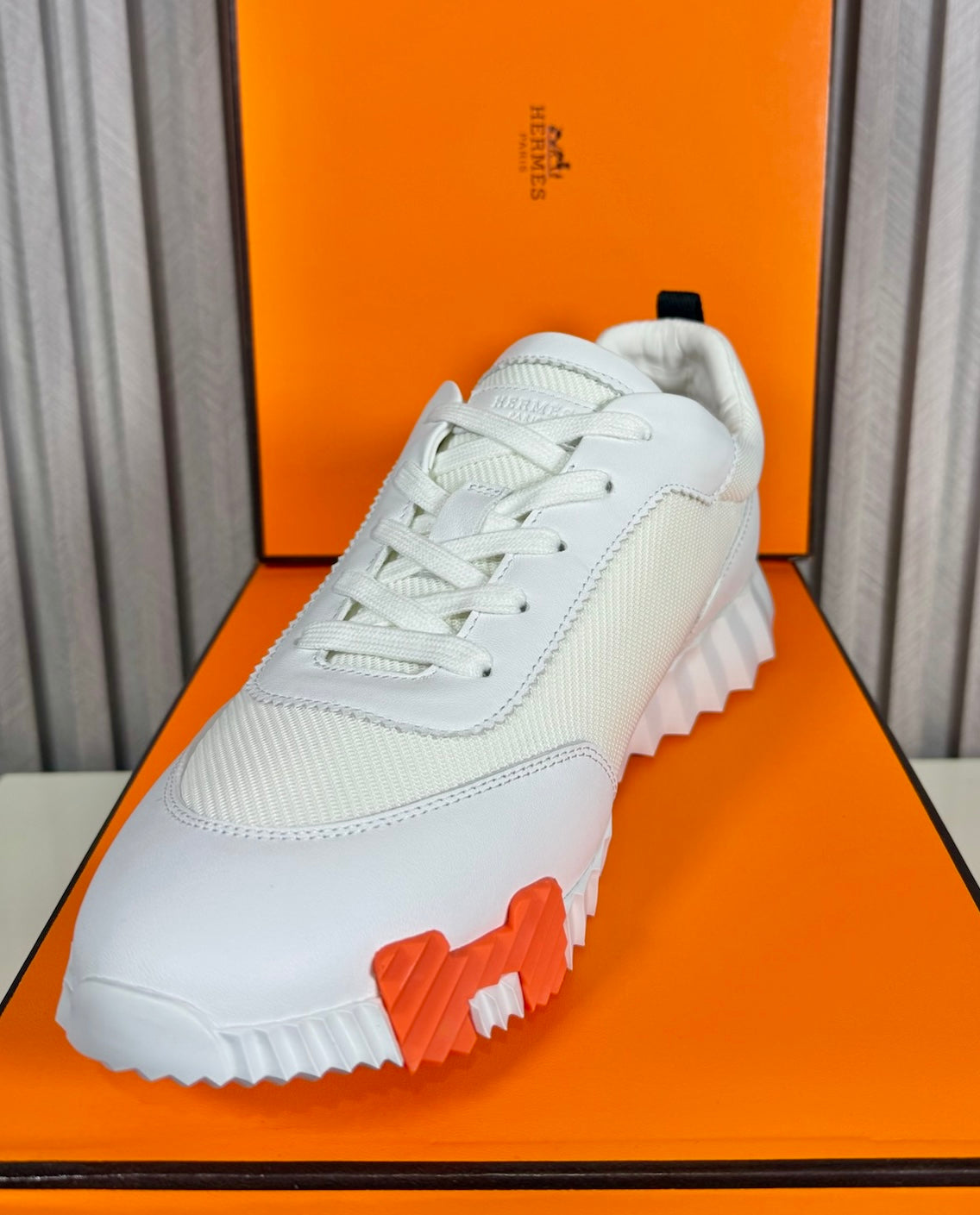 Tenis Hermes Bouncing White