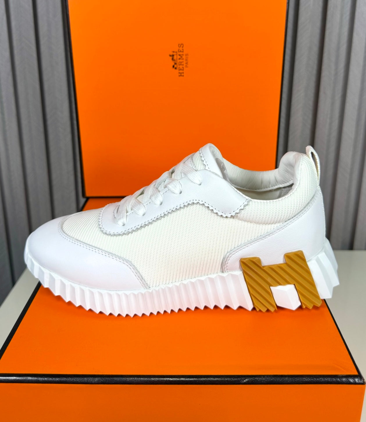Tenis Dama Hermes Bouncing White