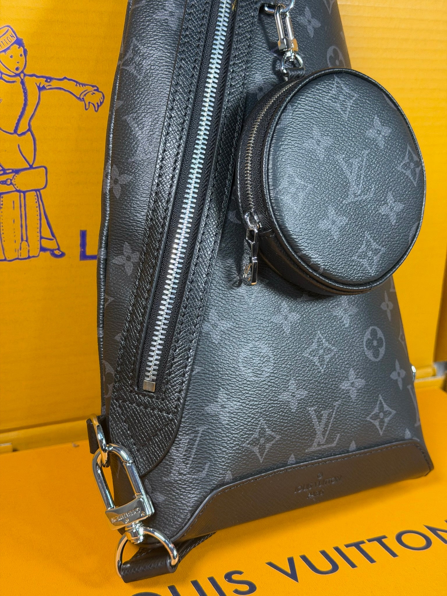 Louis Vuitton Black Bolsa Hombre