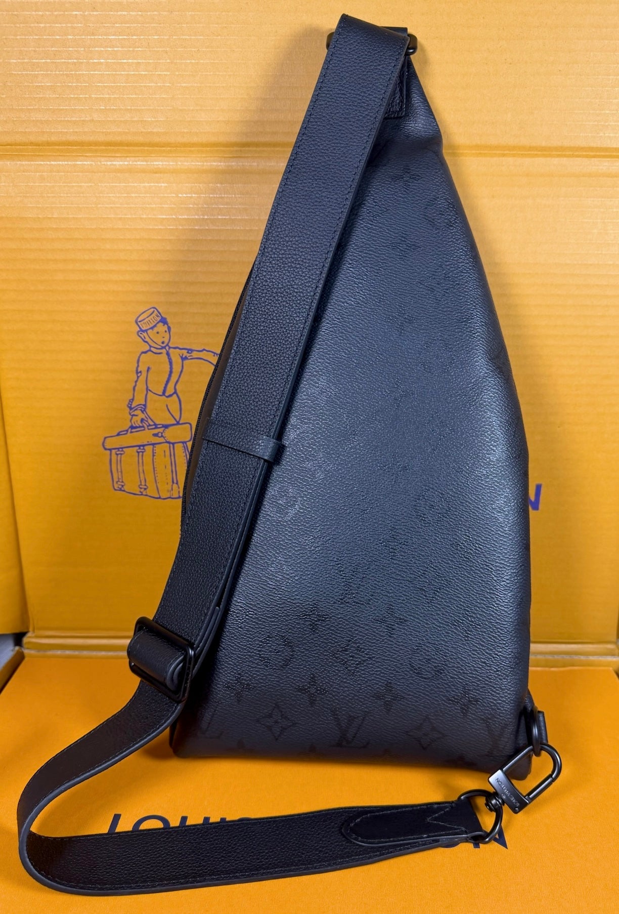 Louis Vuitton Black Bolsa Hombre