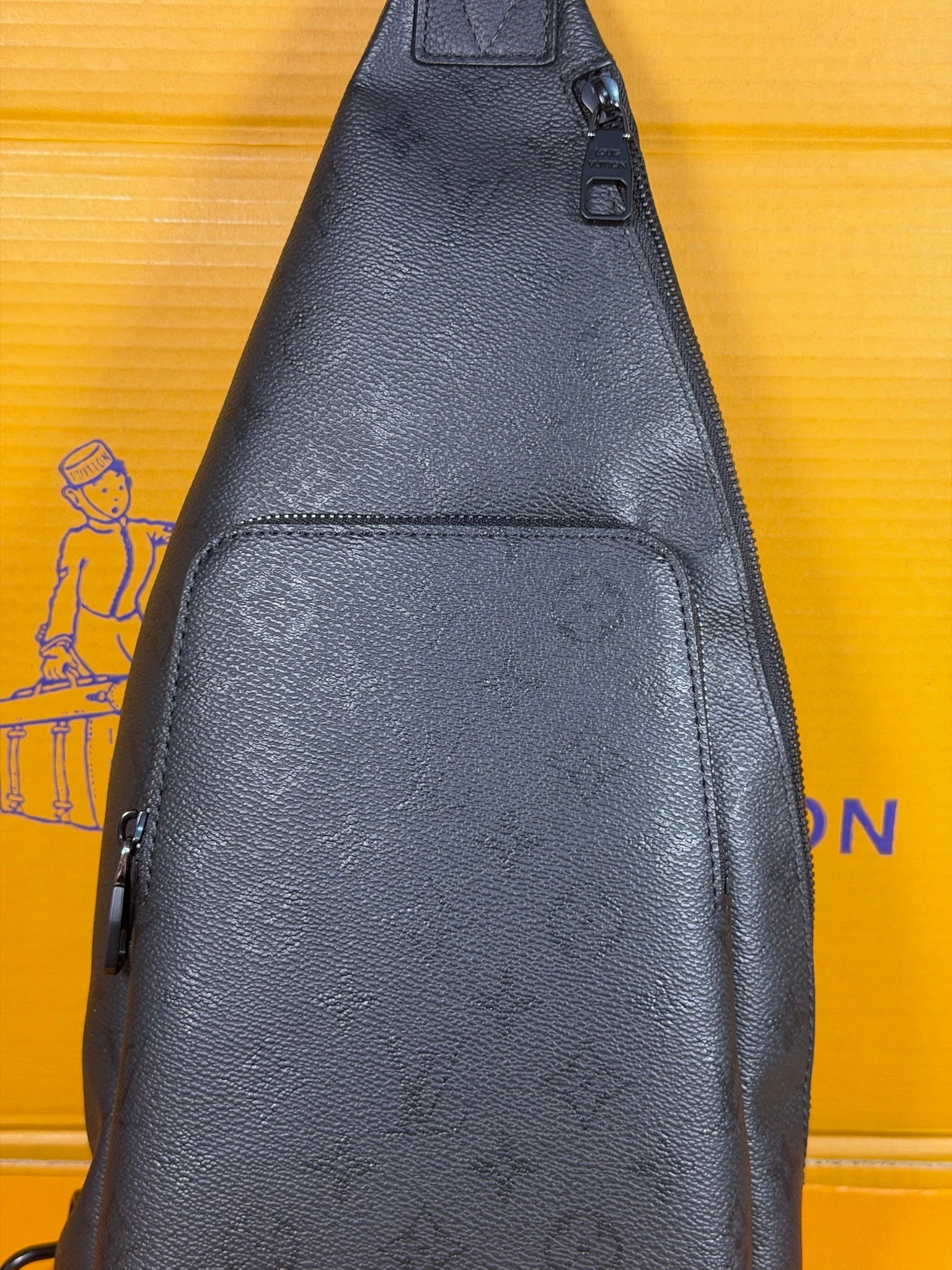 Louis Vuitton Black Bolsa Hombre