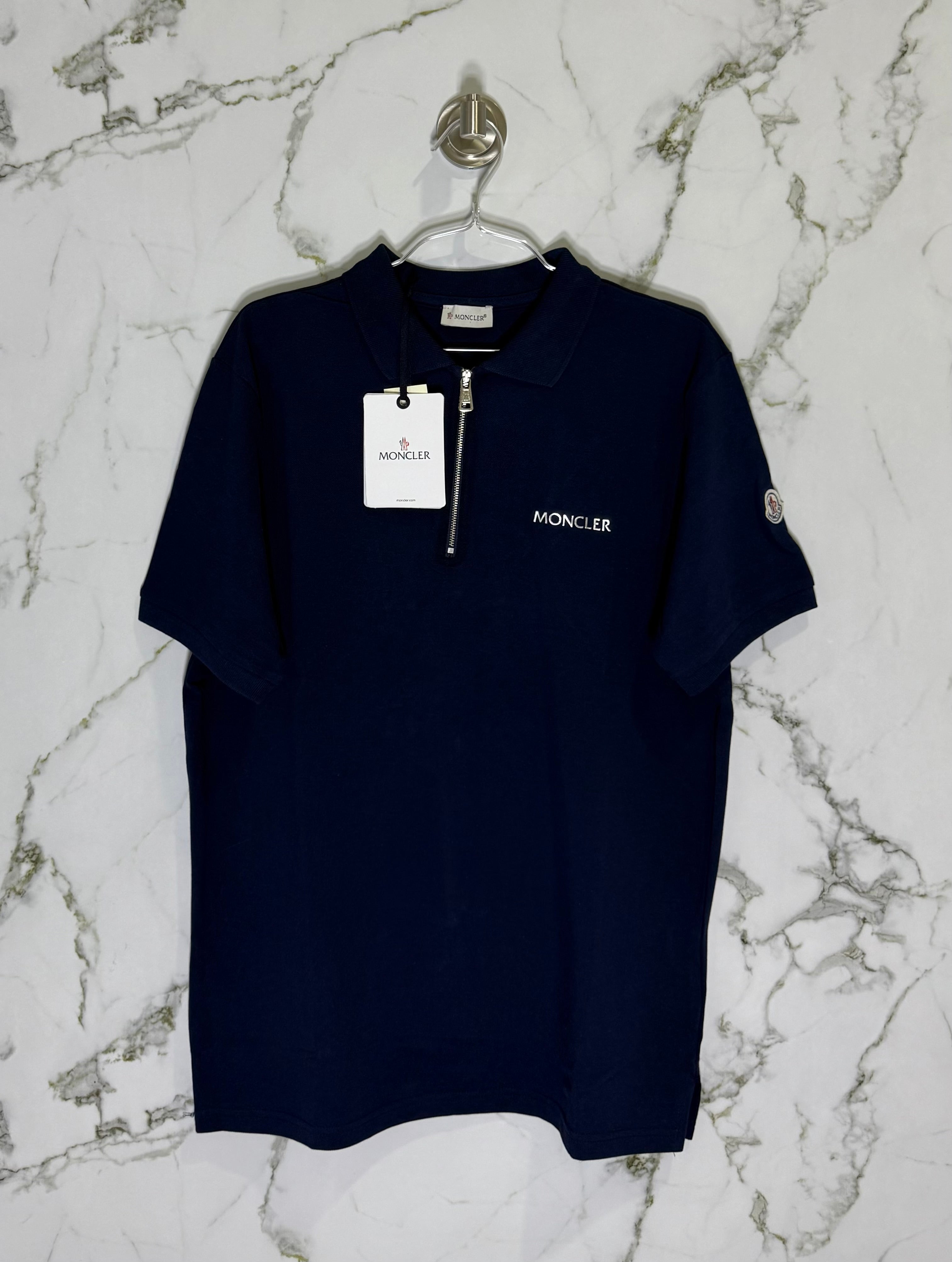 MONCLER Tipo Polo Algodon Azul
