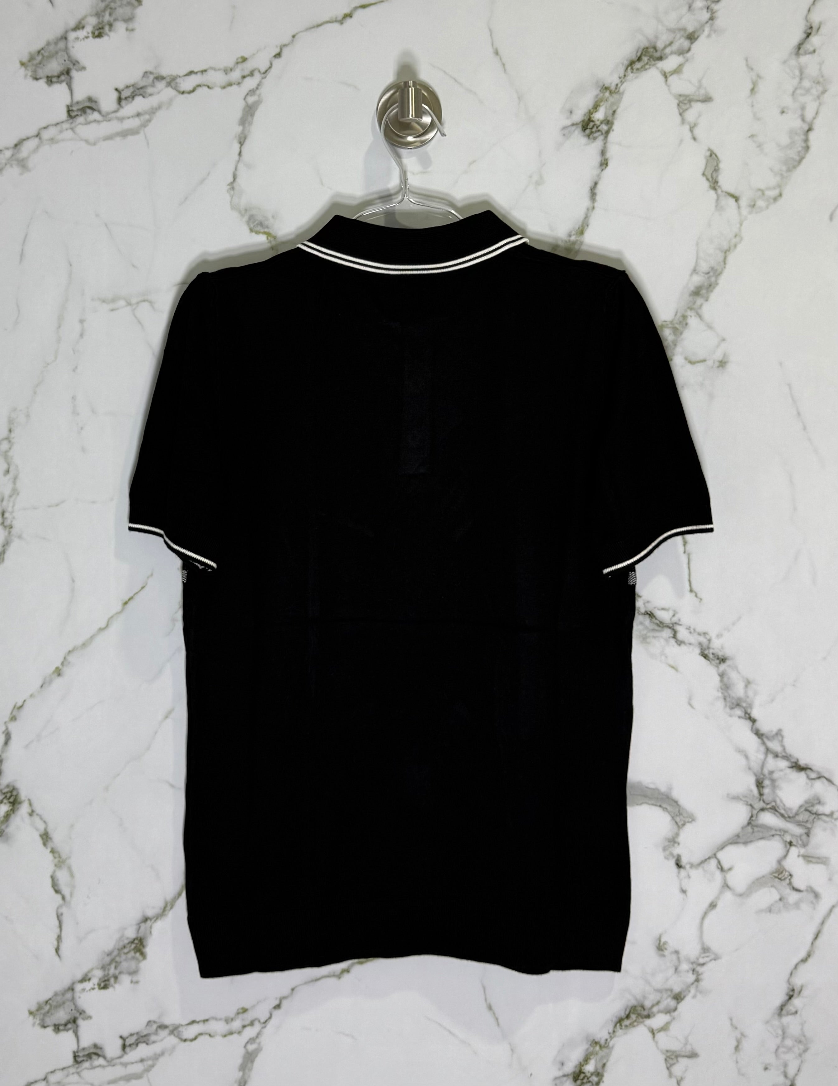 DIOR Tipo Polo Algodon Negro