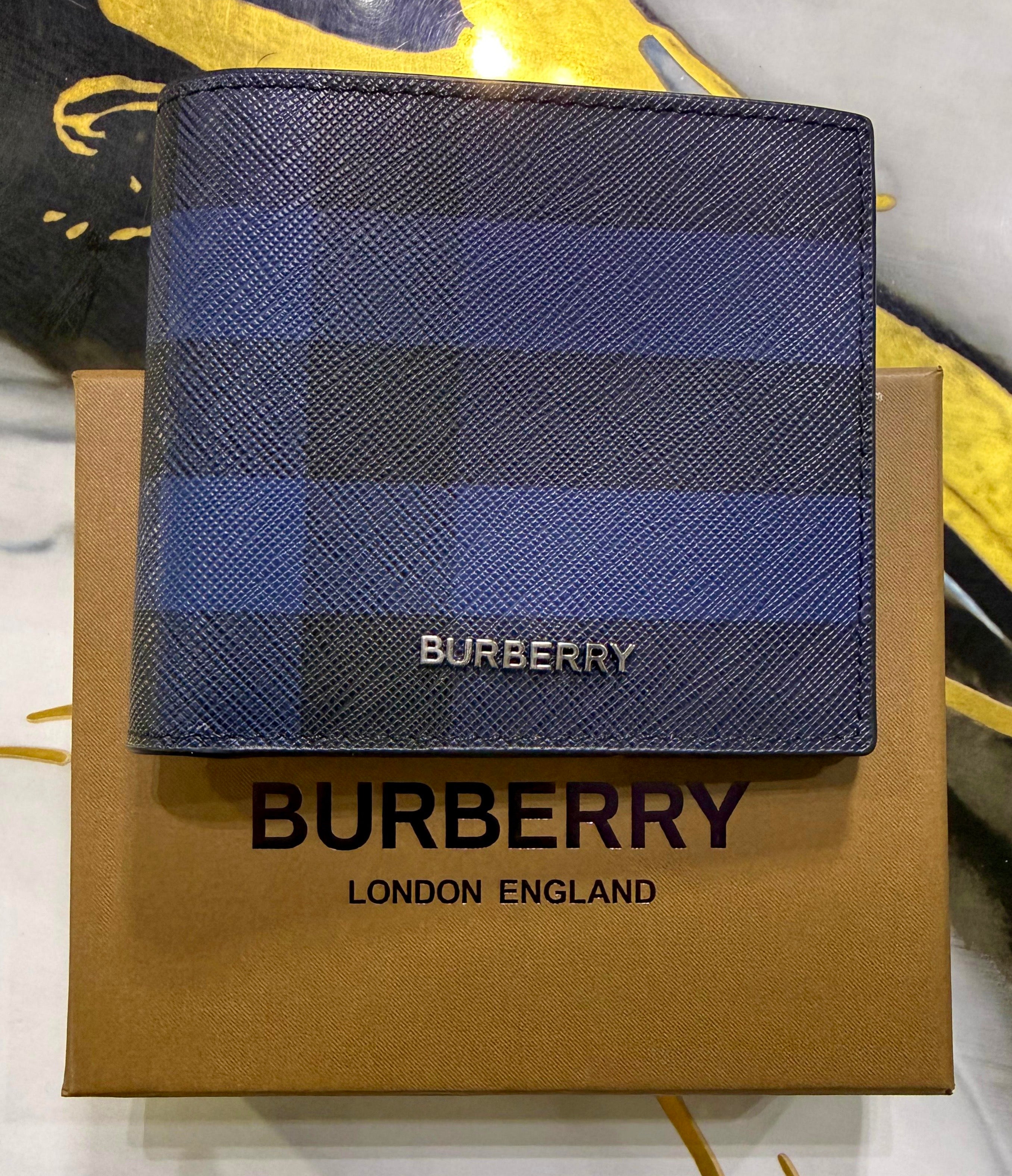 Cartera Burberry Negro Azul