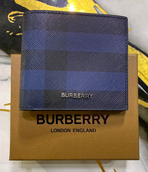 Cartera Burberry Negro Azul