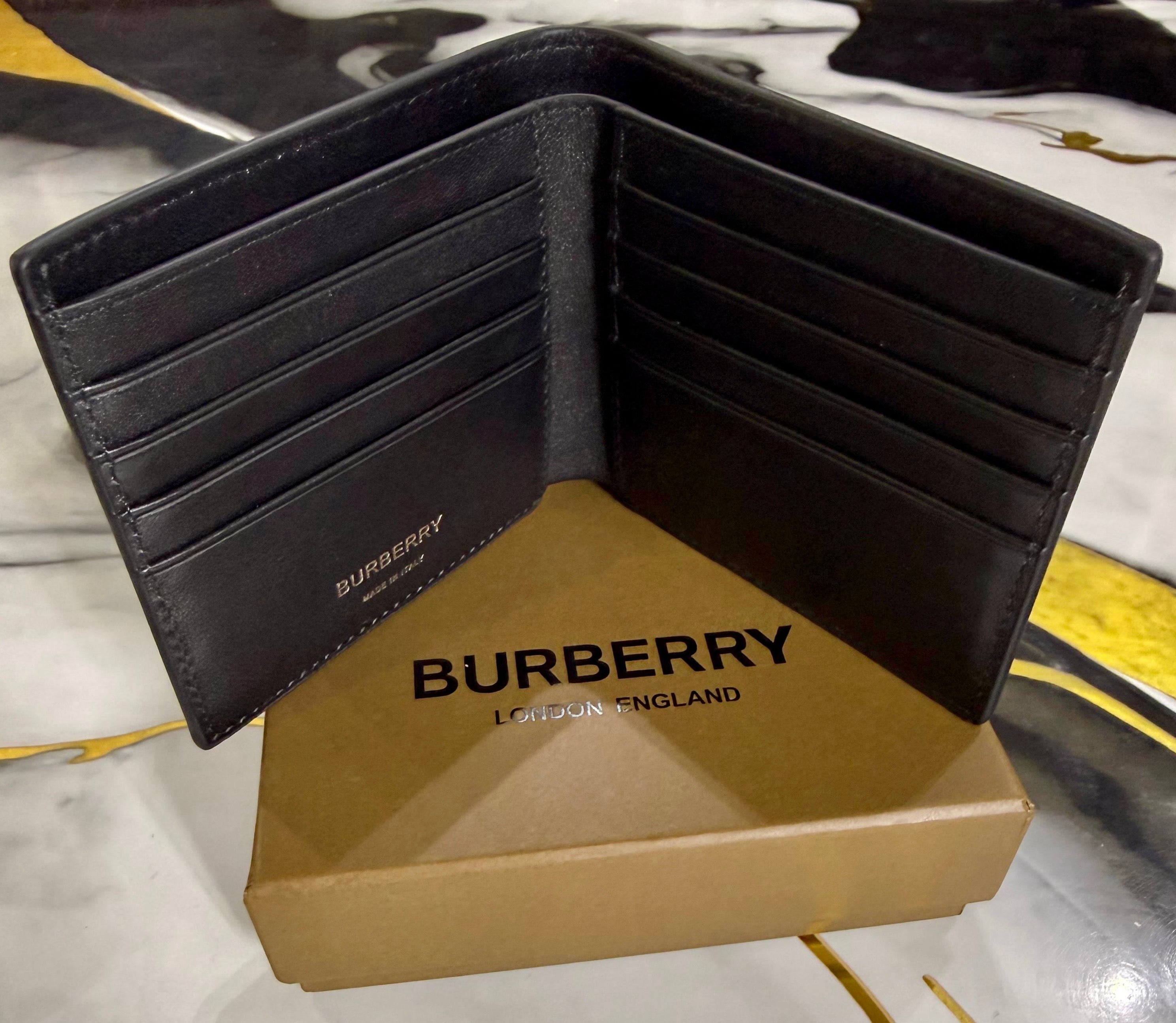 Cartera Burberry Negro Azul
