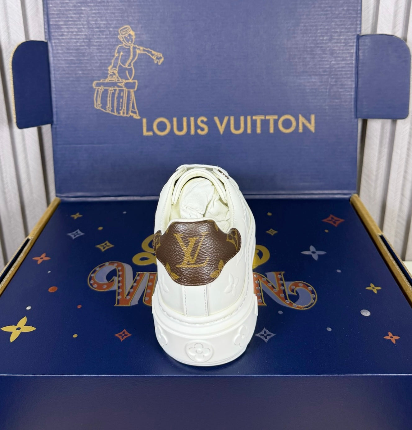 Tenis Dama Louis Vuitton LV Maxi Trainer White