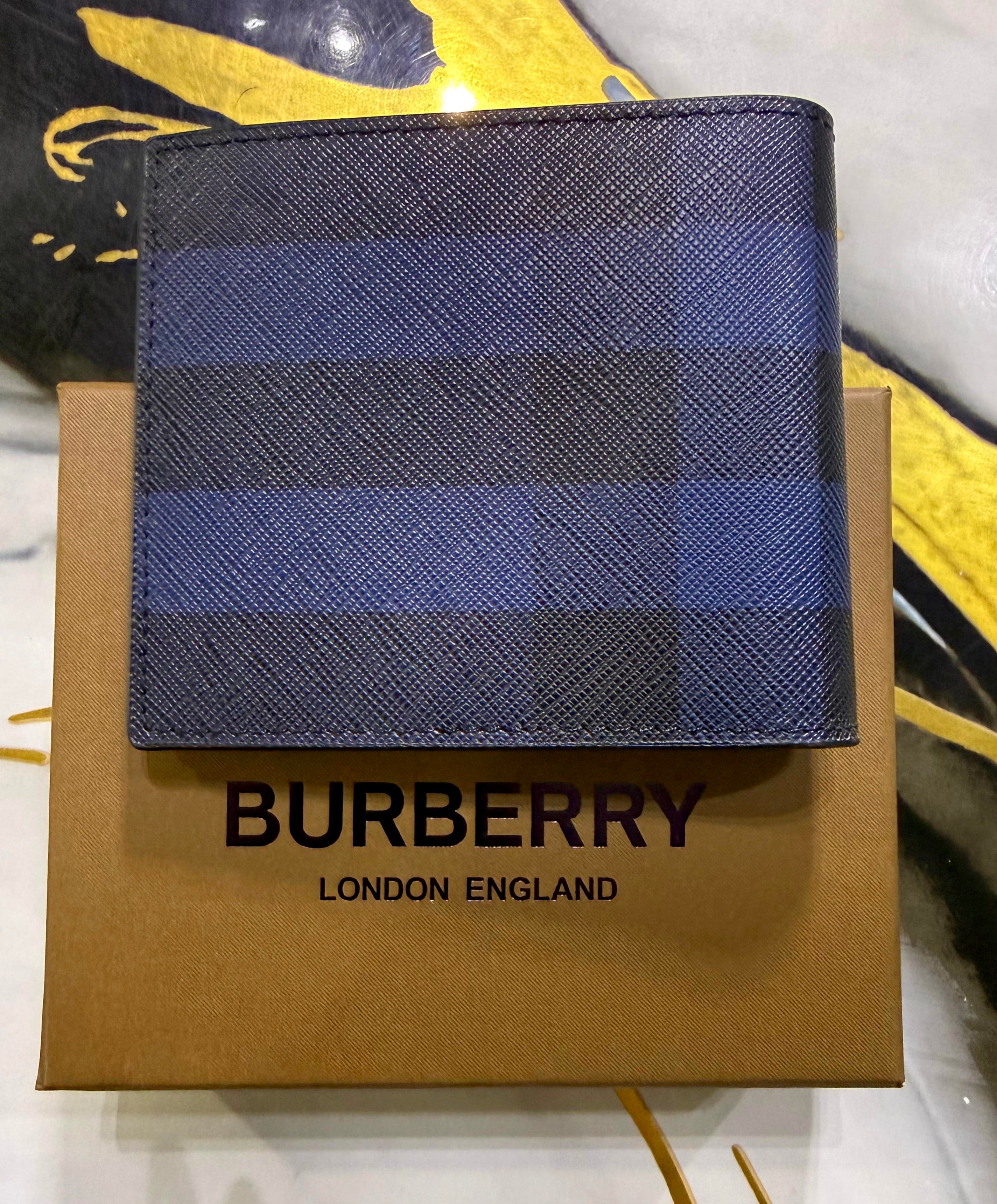 Cartera Burberry Negro Azul