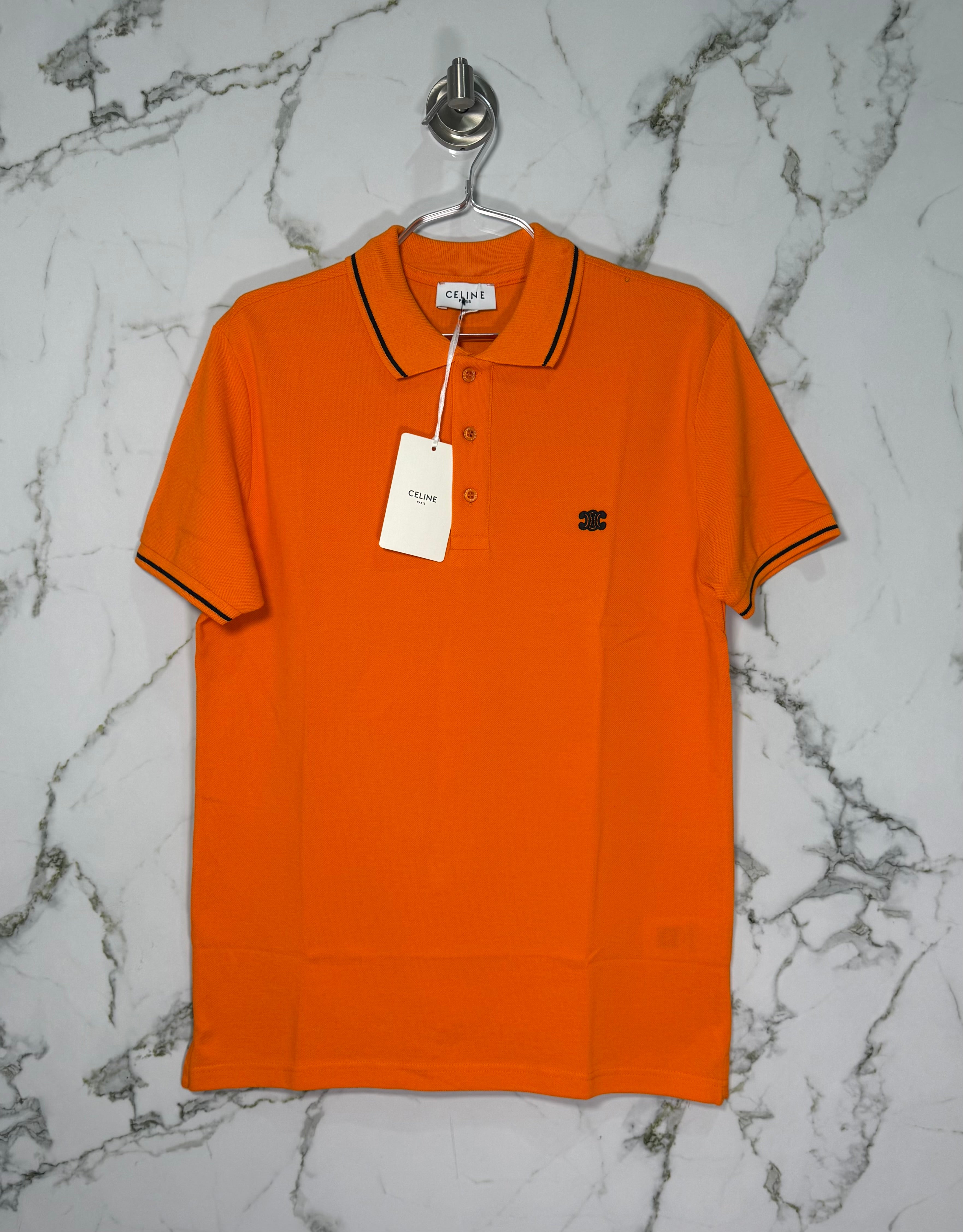 CELINE Tipo Polo Algodón Naranja
