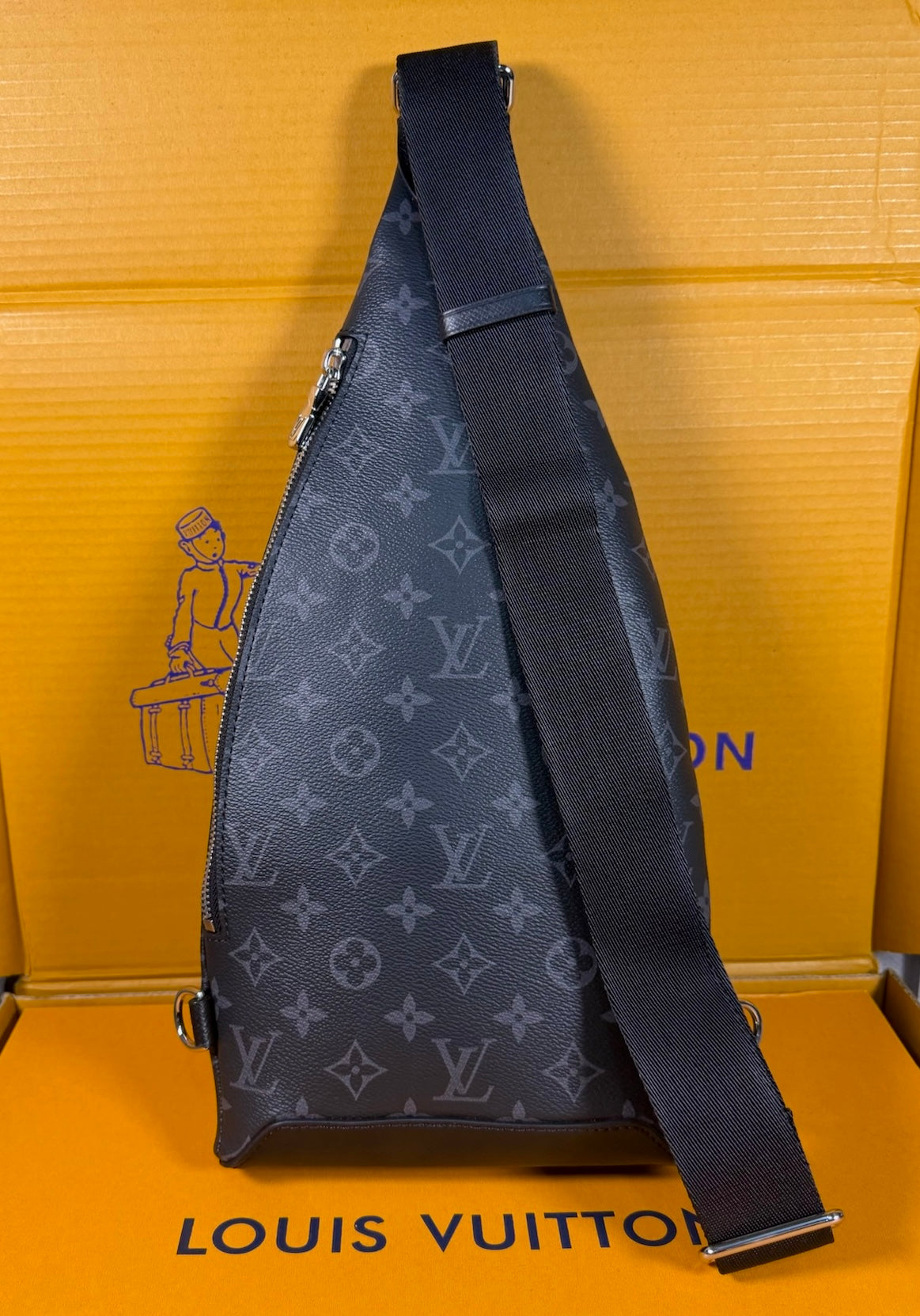 Louis Vuitton Black Bolsa Hombre