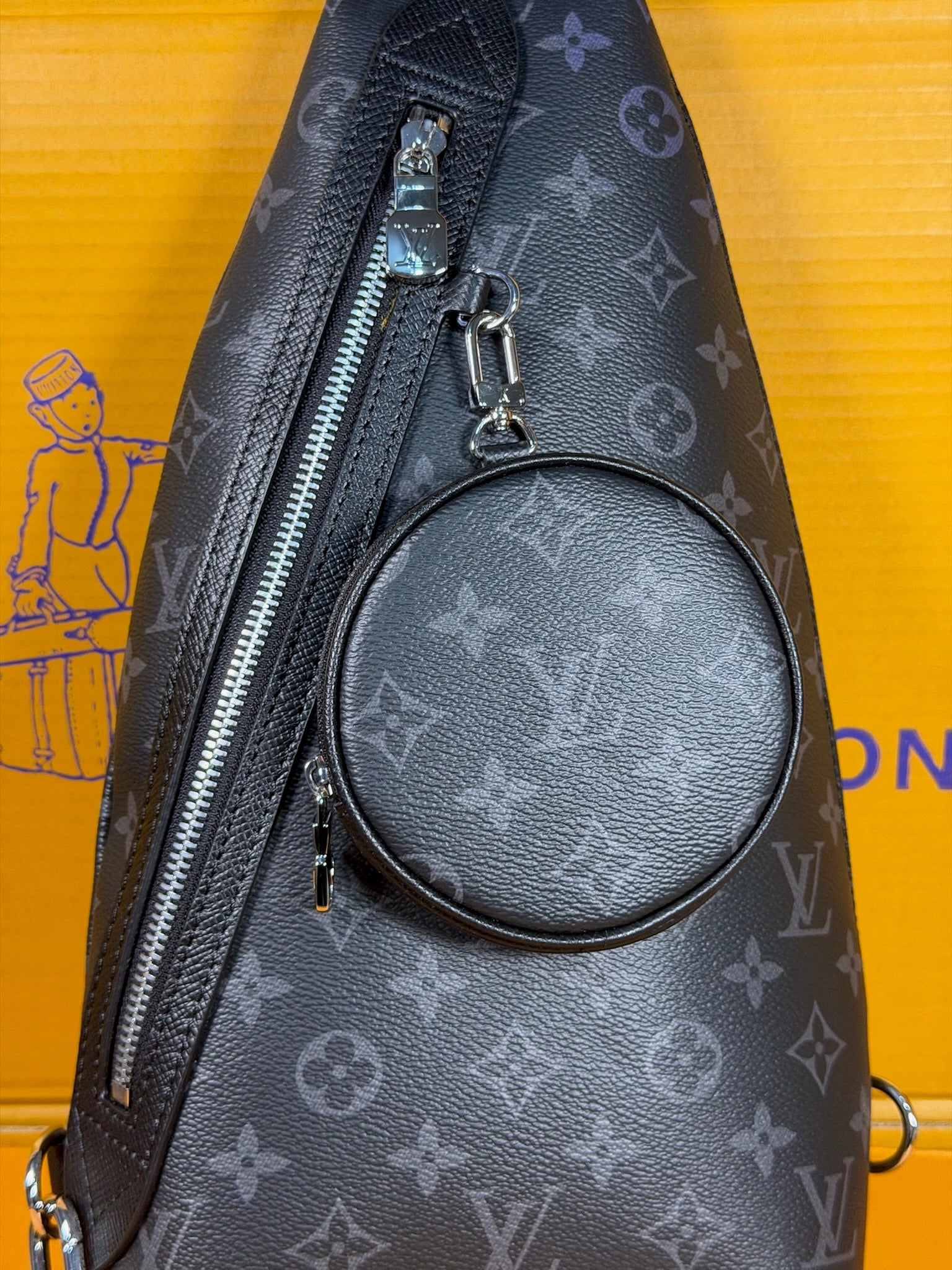 Louis Vuitton Black Bolsa Hombre