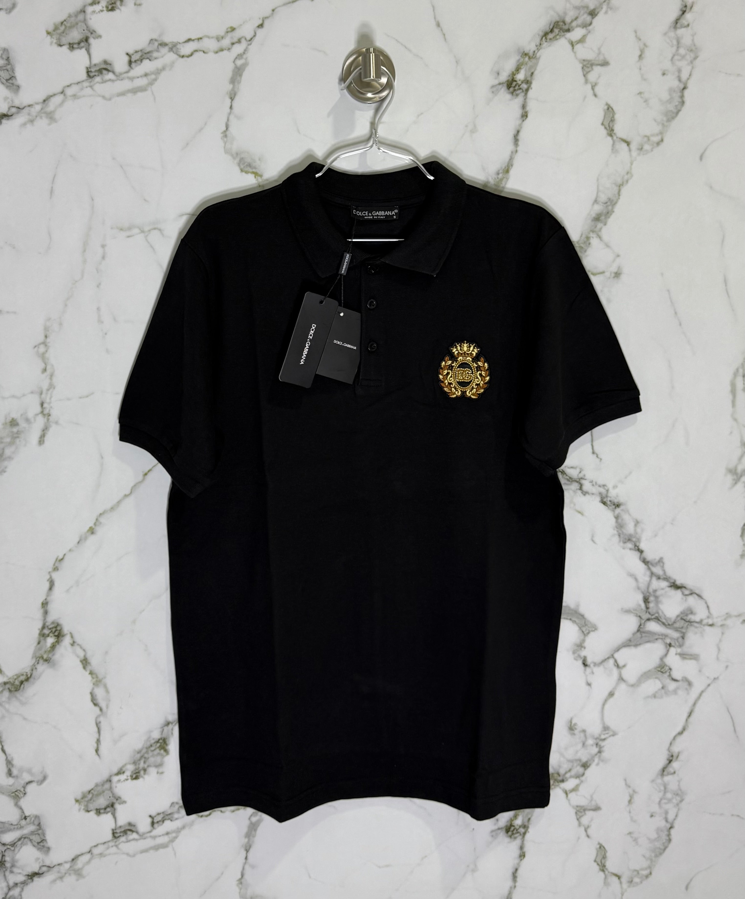 DOLCE&GABBANA Tipo Polo Algodon Negro