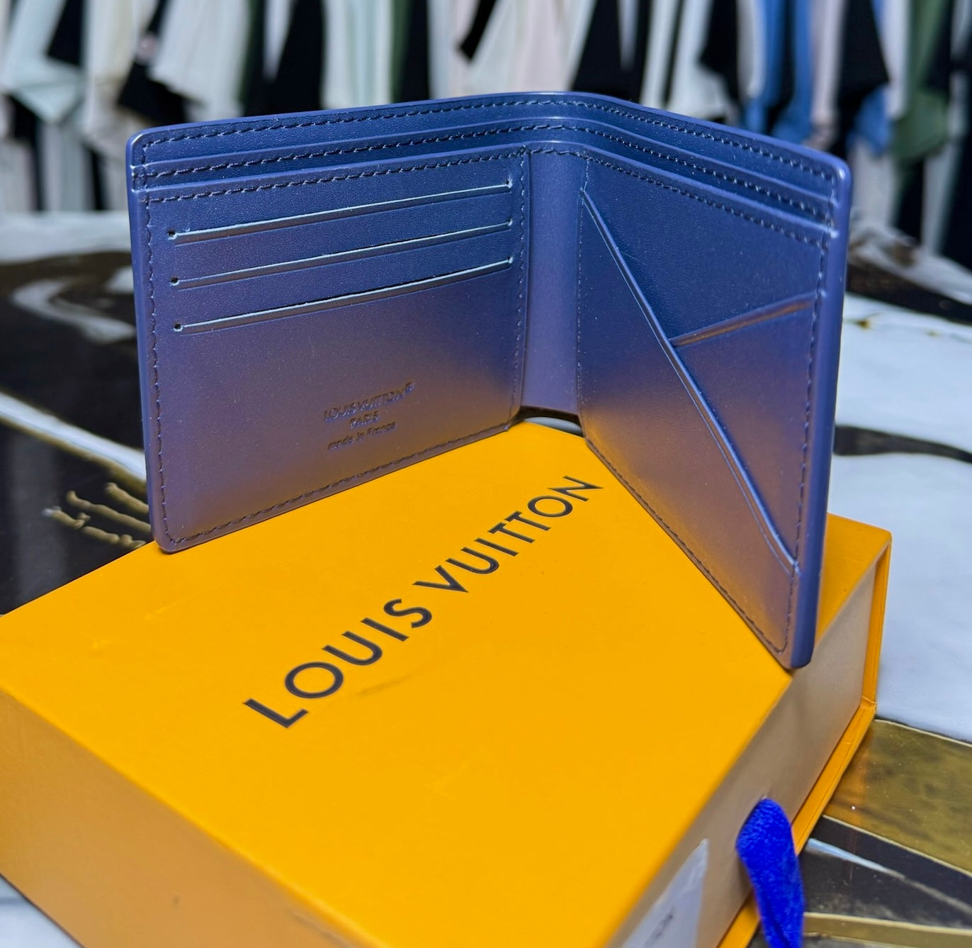 Cartera Louis Vuitton LV Azul Negro