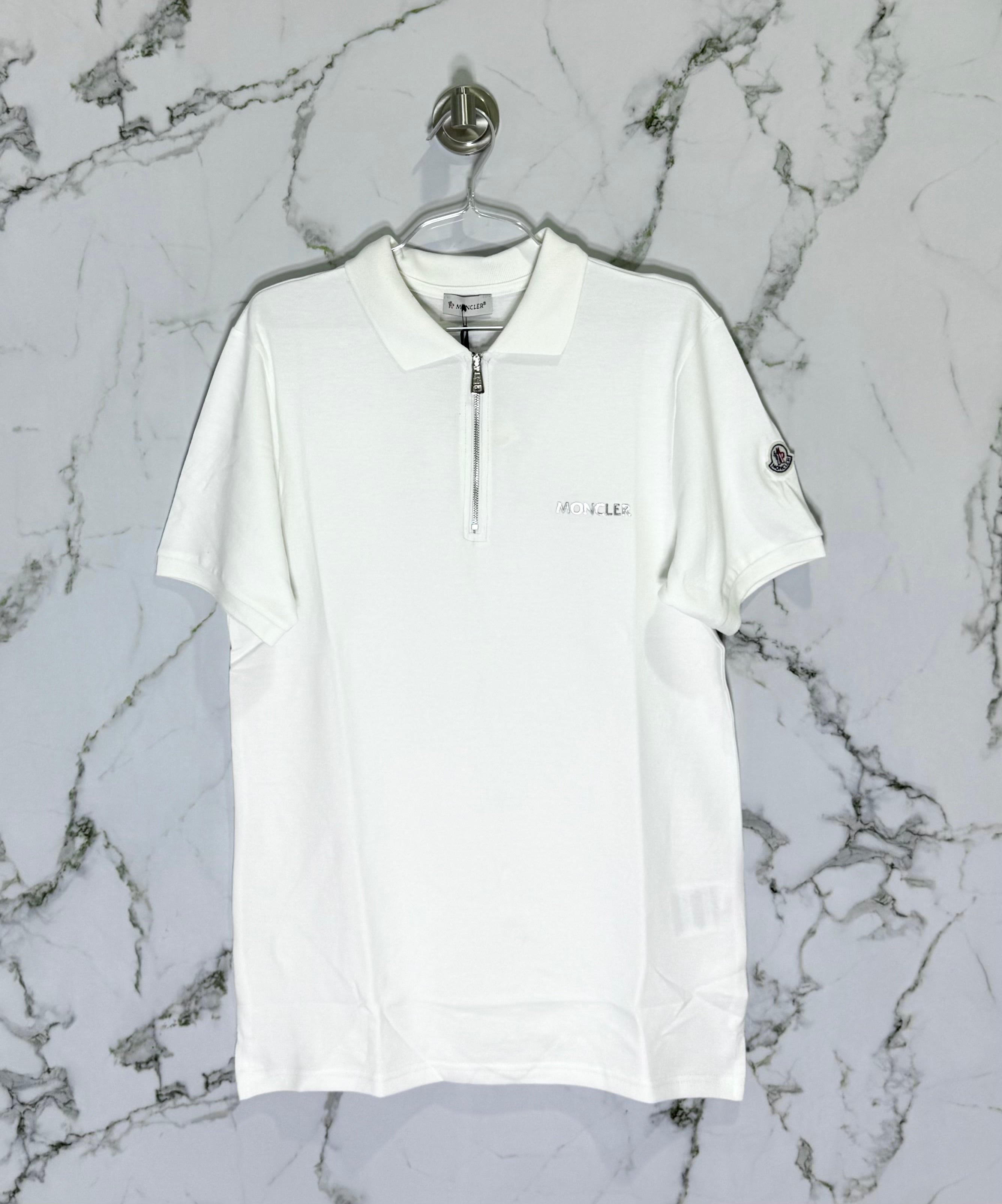 MONCLER Tipo Polo Algodon Blanco