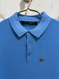 DOLCE&GABBANA Polo Calidad Alta Azul