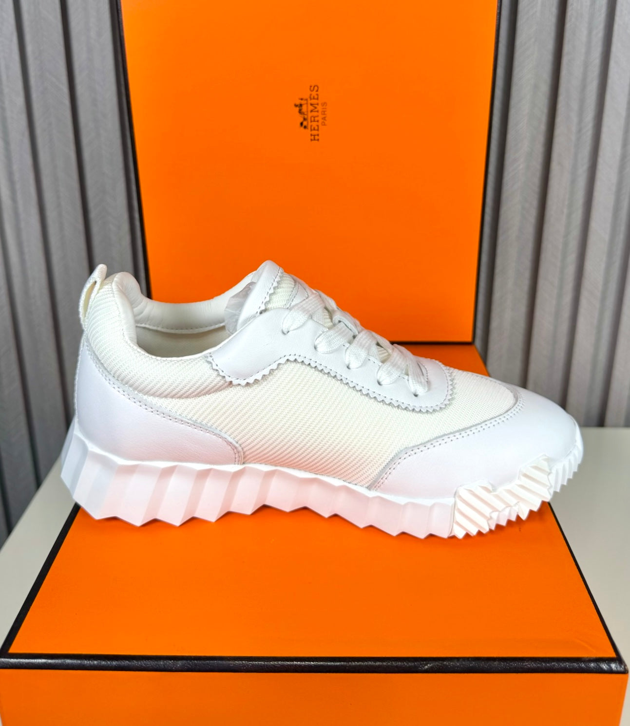 Tenis Dama Hermes Bouncing White
