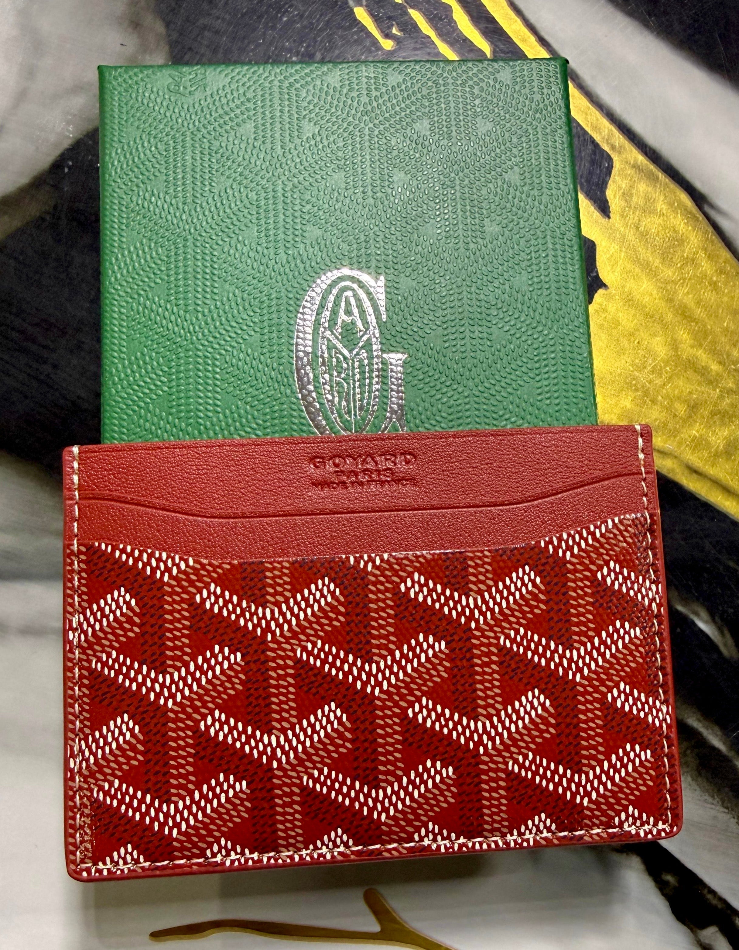 Tarjetero Goyard Rojo
