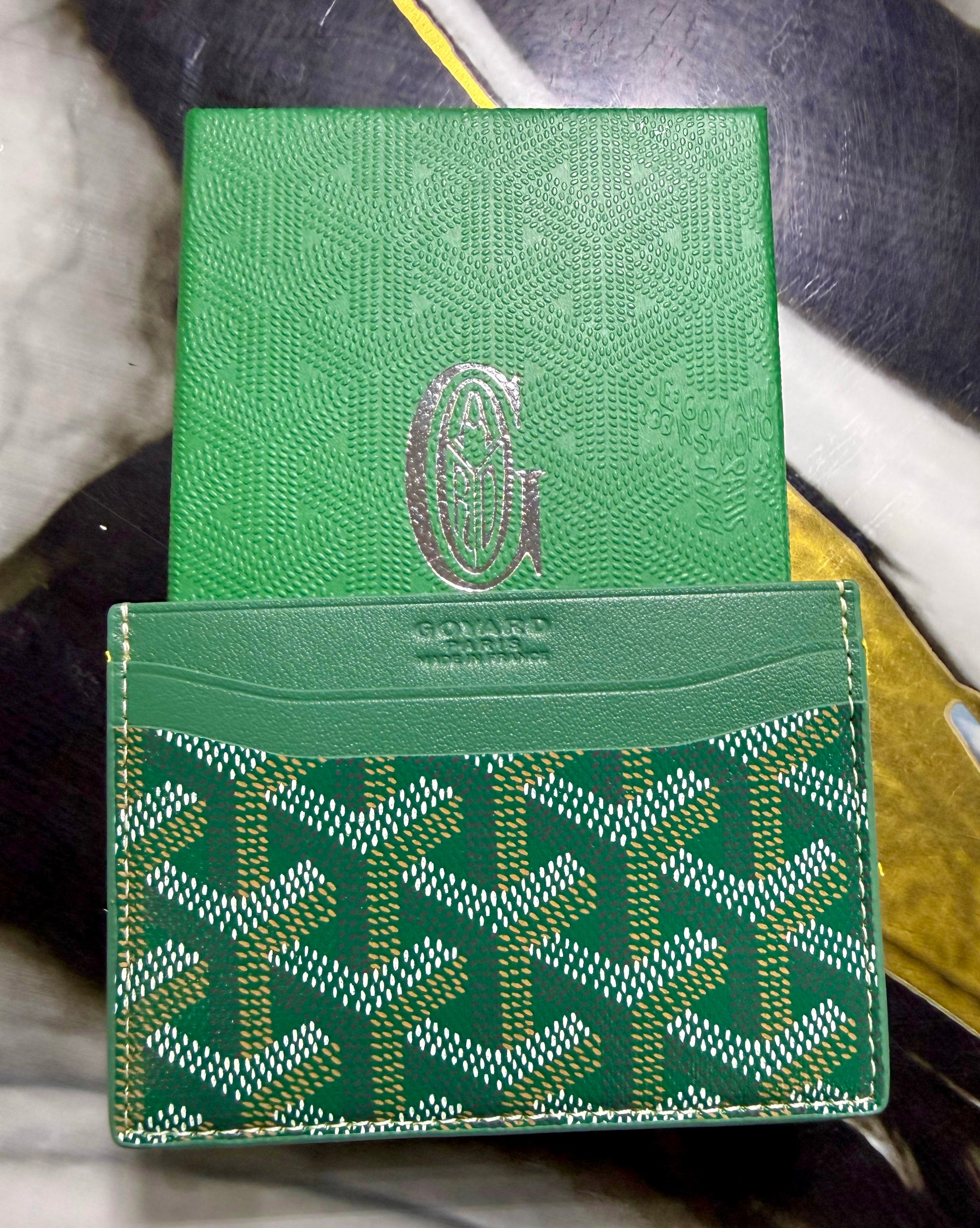 Tarjetero Goyard Verde