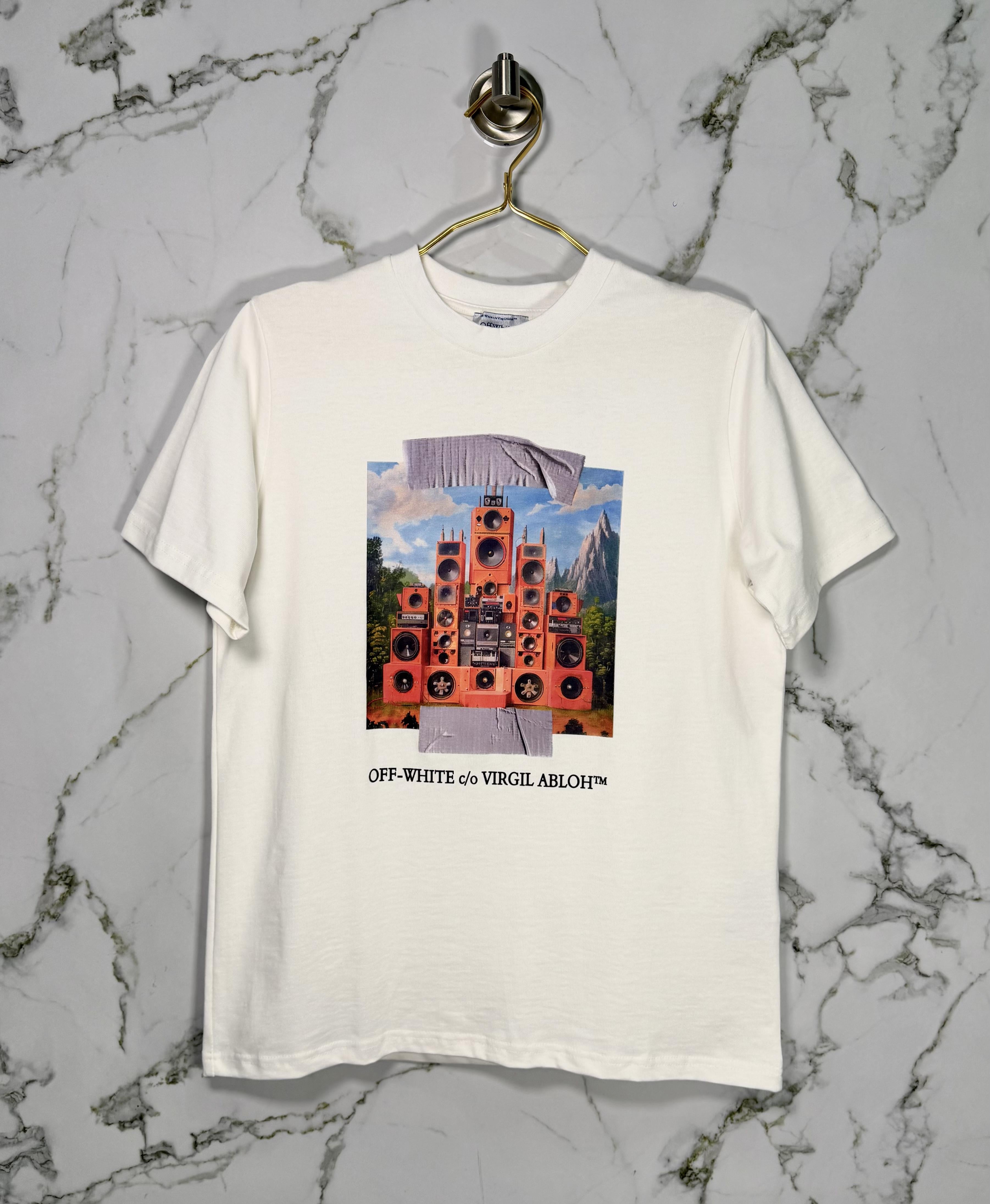 Playera Calidad Alta Off White Cuello Redondo