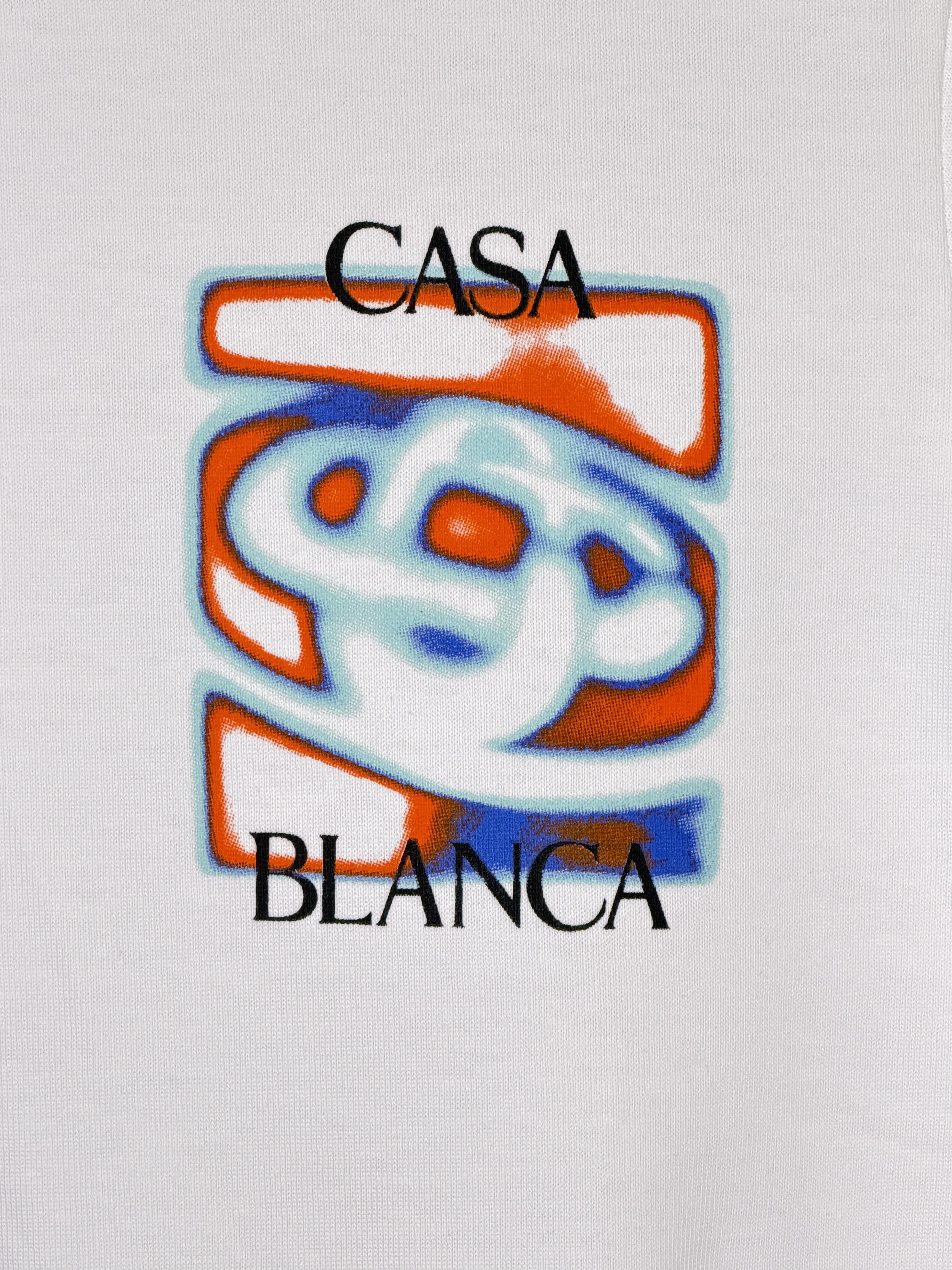 Playera 100% Algodón Casa Blanca Cuello Redondo
