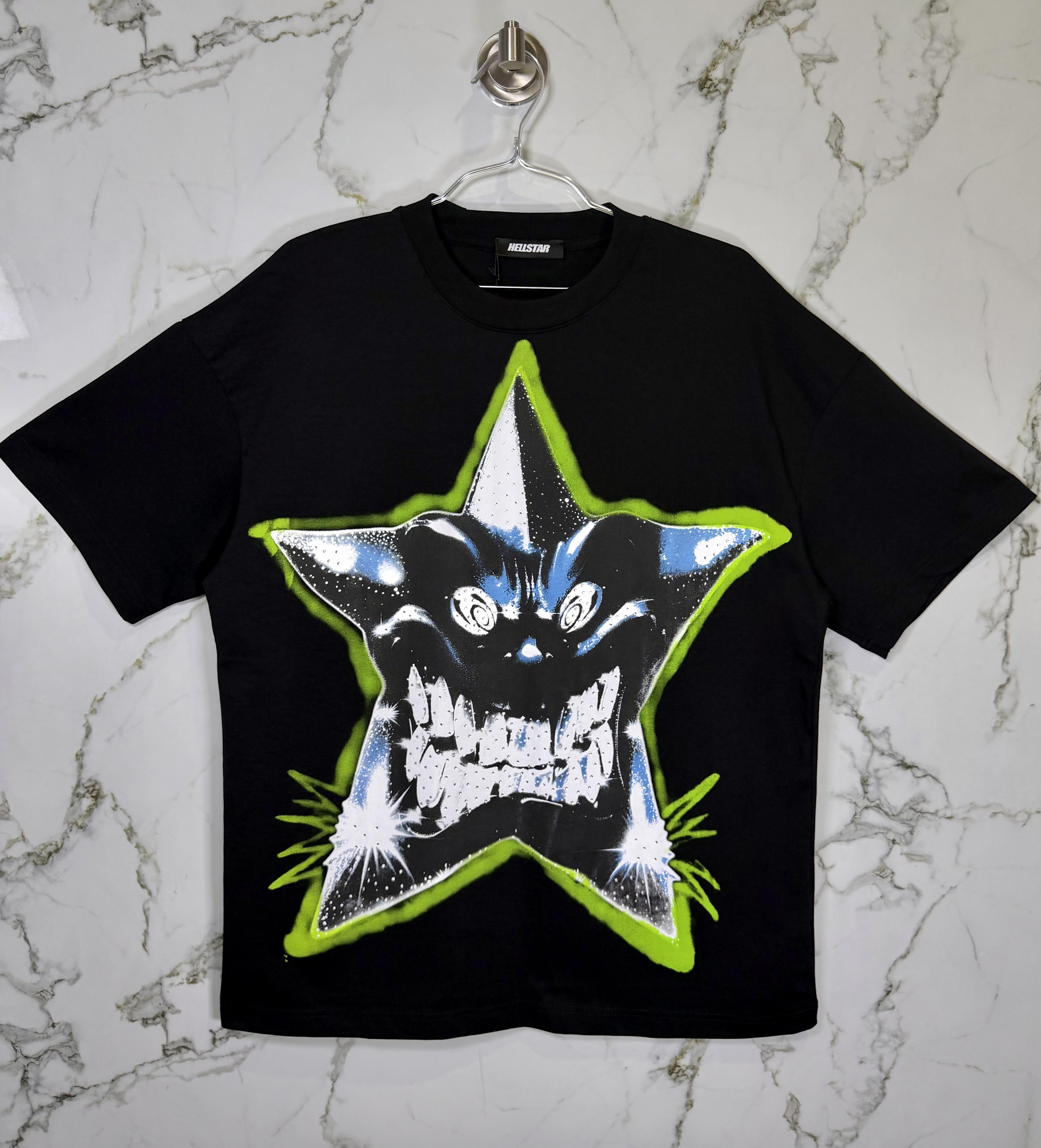 Playera 100% Algodón HELLSTAR Cuello Redondo