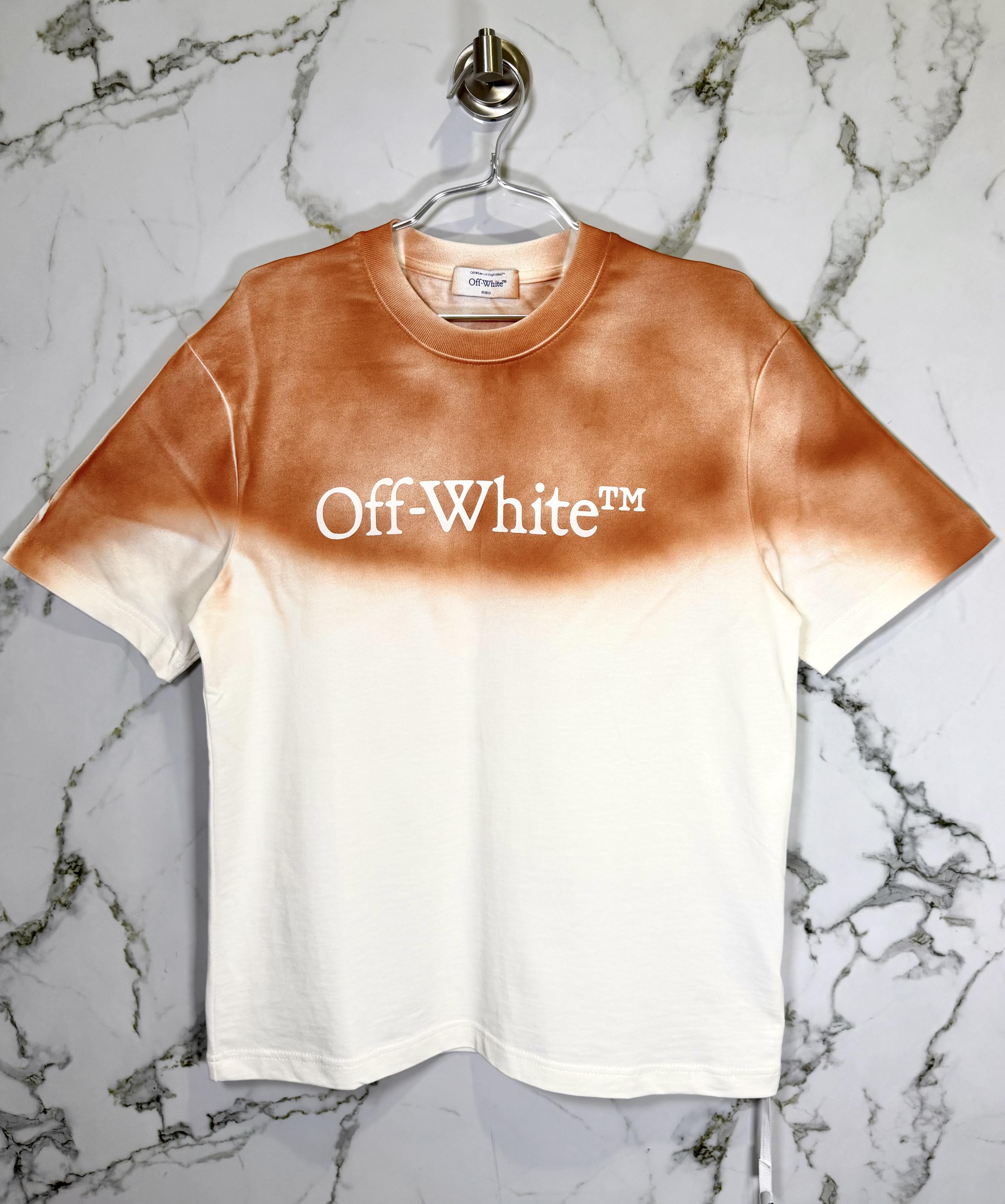Playera 100% Algodón Off White Cuello Redondo