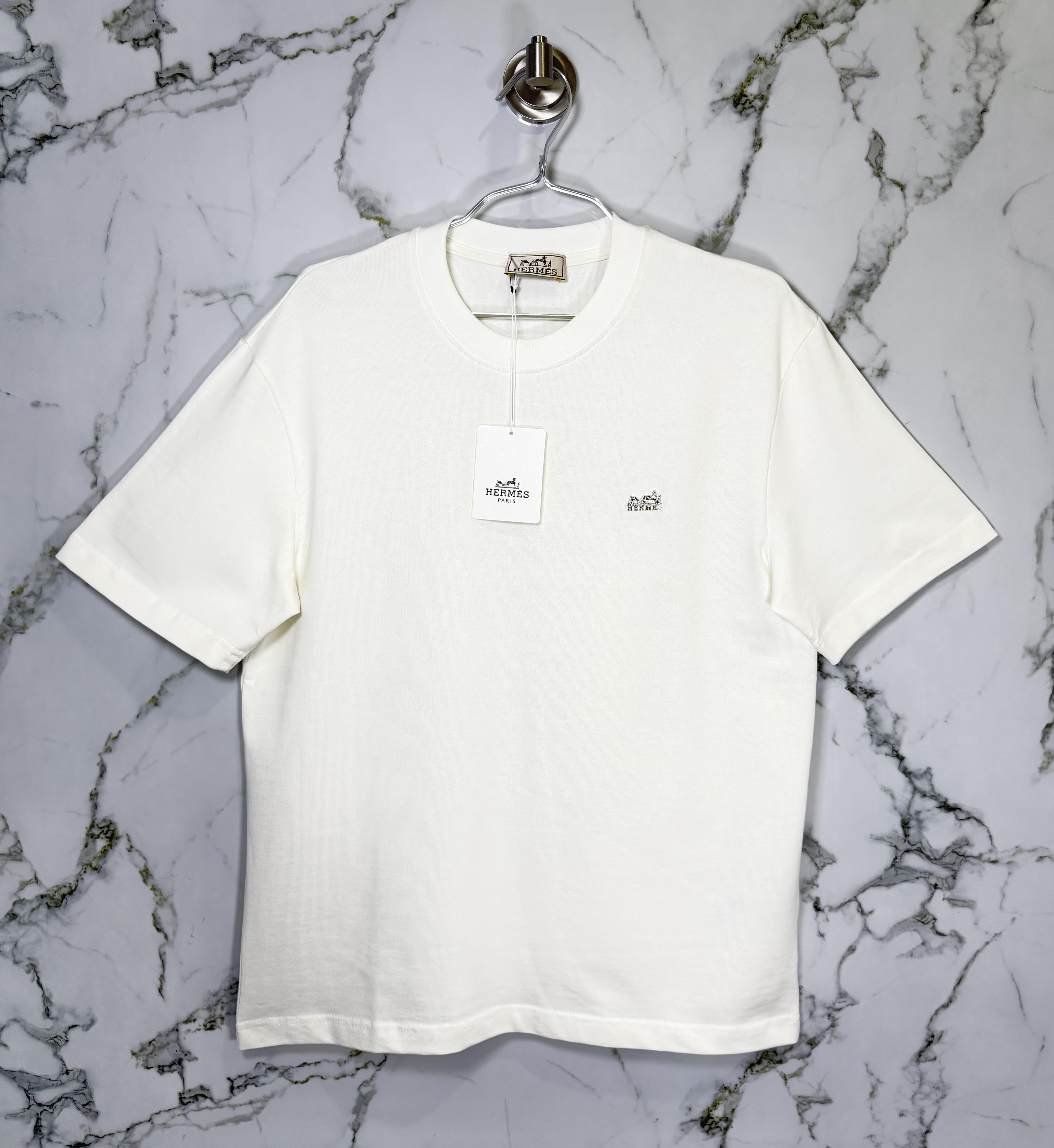 Playera 100% Algodón Hermès Cuello Redondo