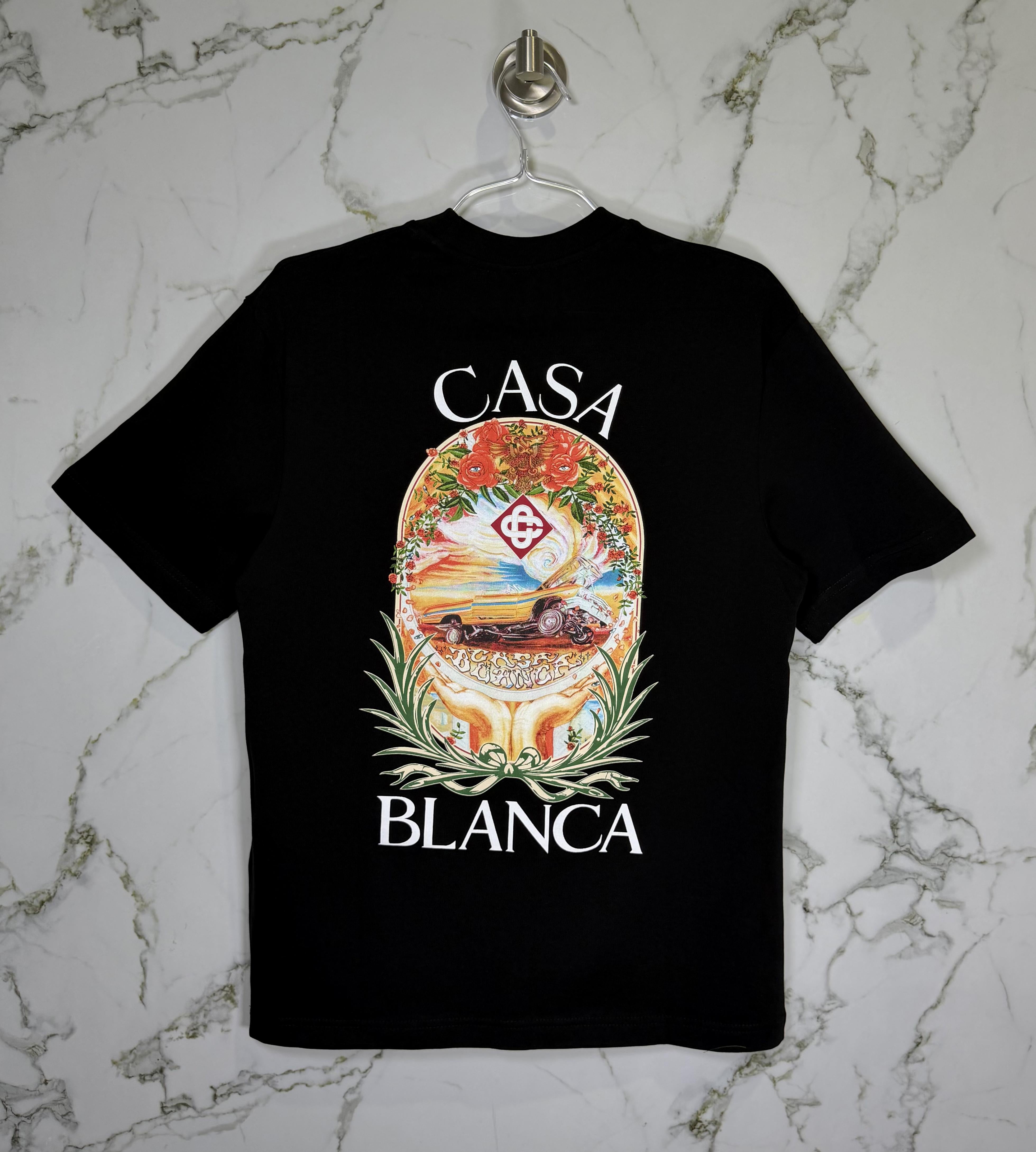 Playera 100% Algodón Casa Blanca Cuello Redondo