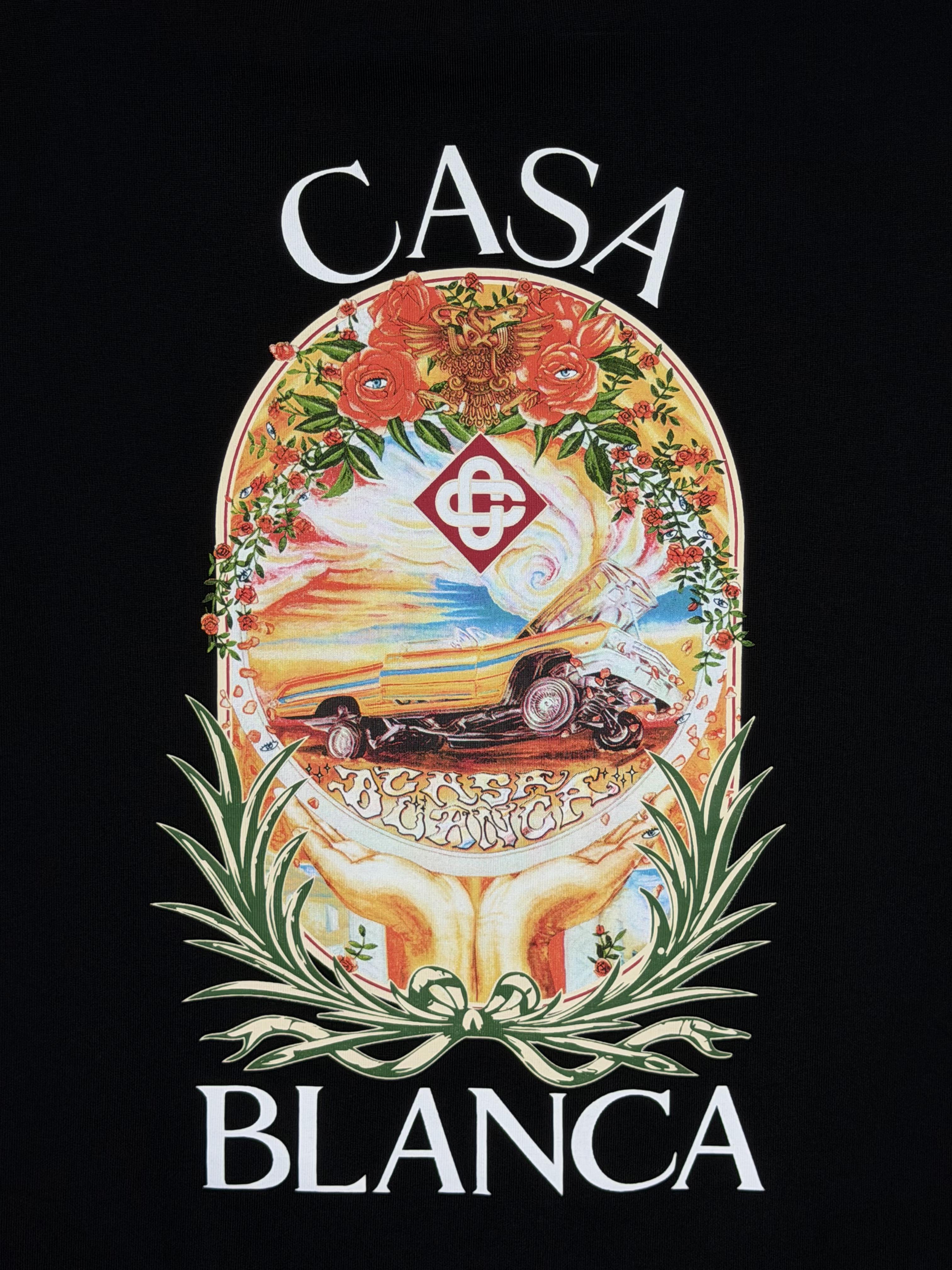 Playera 100% Algodón Casa Blanca Cuello Redondo