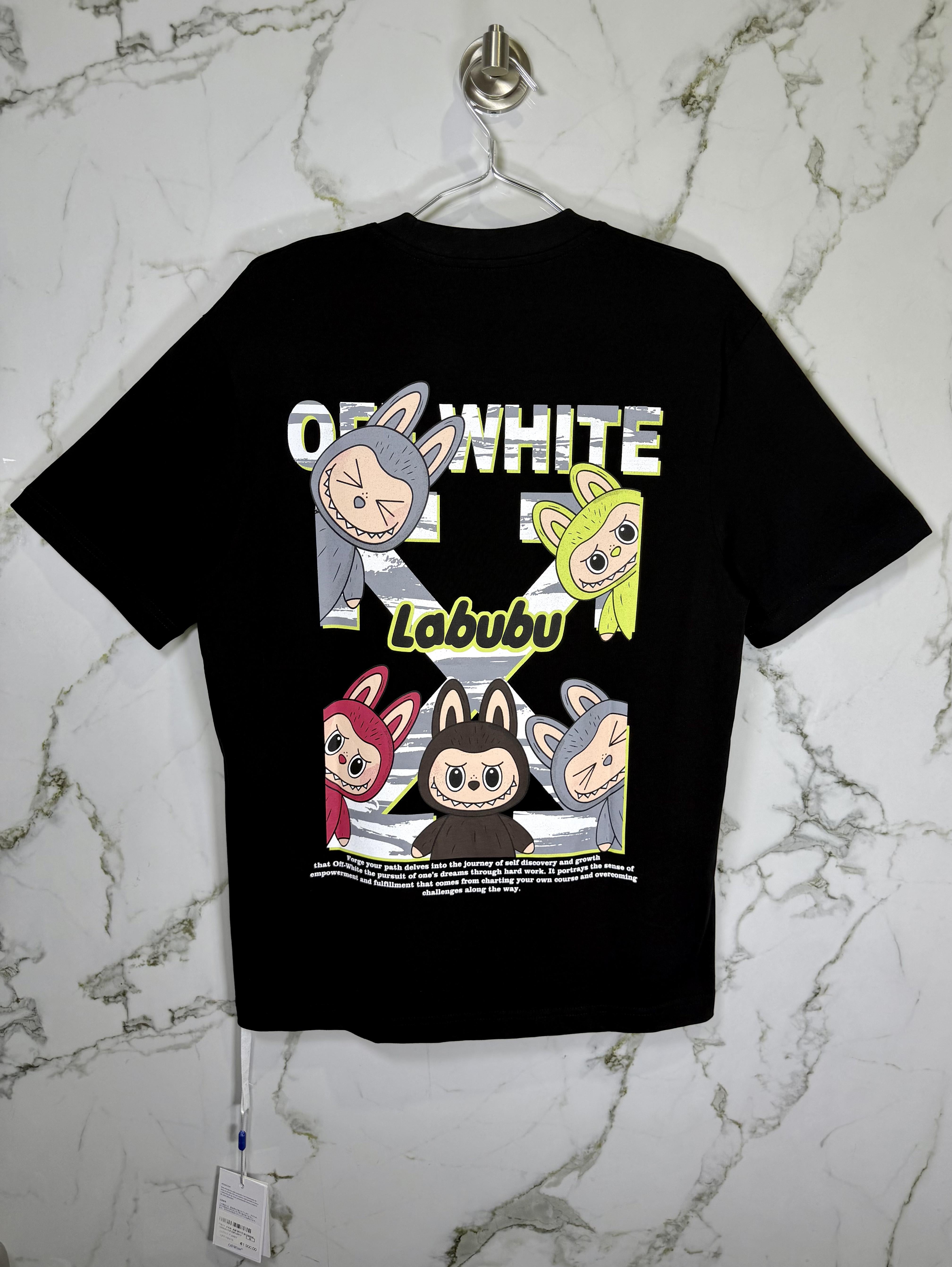 Playera 100% Algodón Off White Cuello Redondo