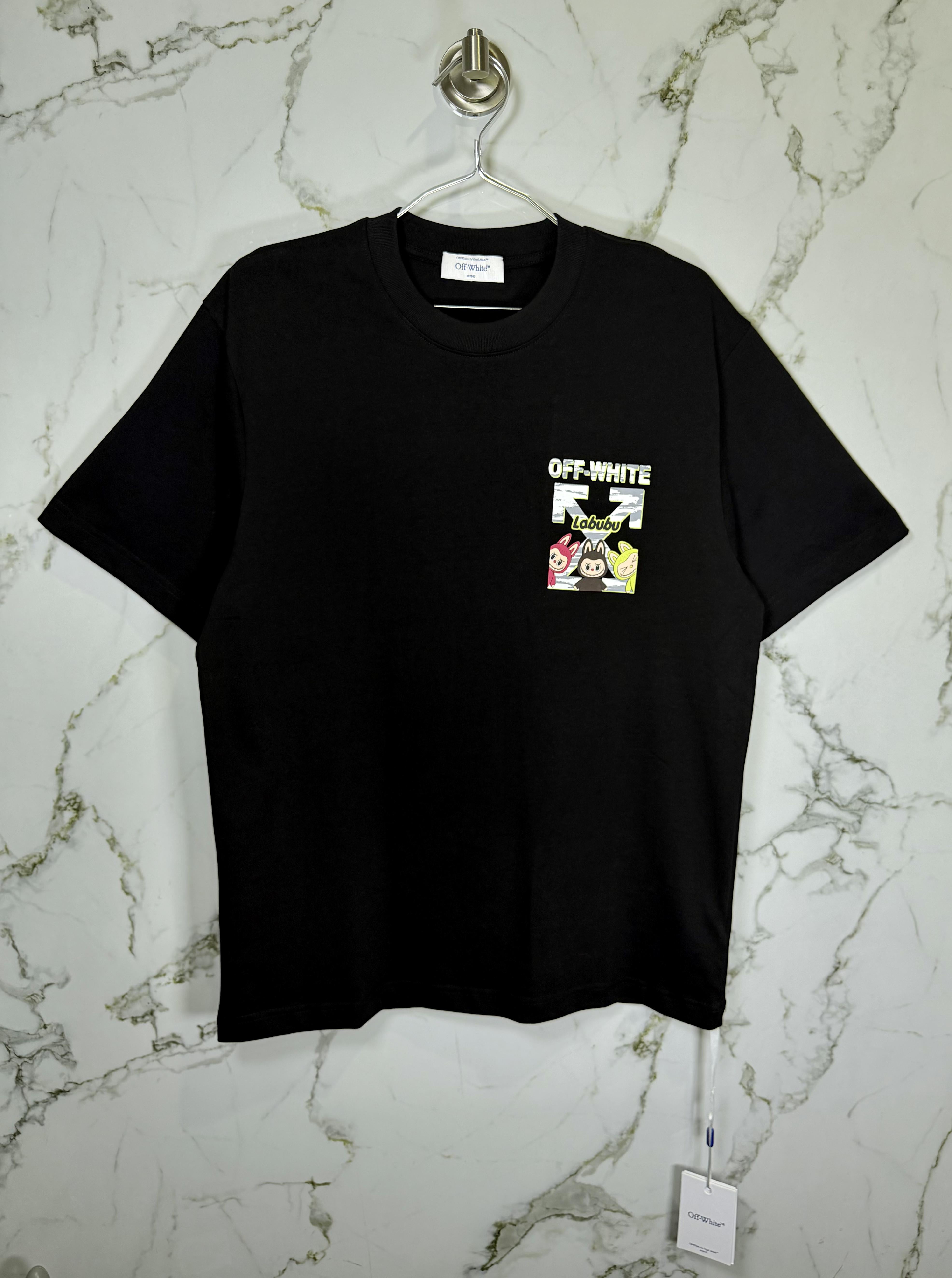 Playera 100% Algodón Off White Cuello Redondo