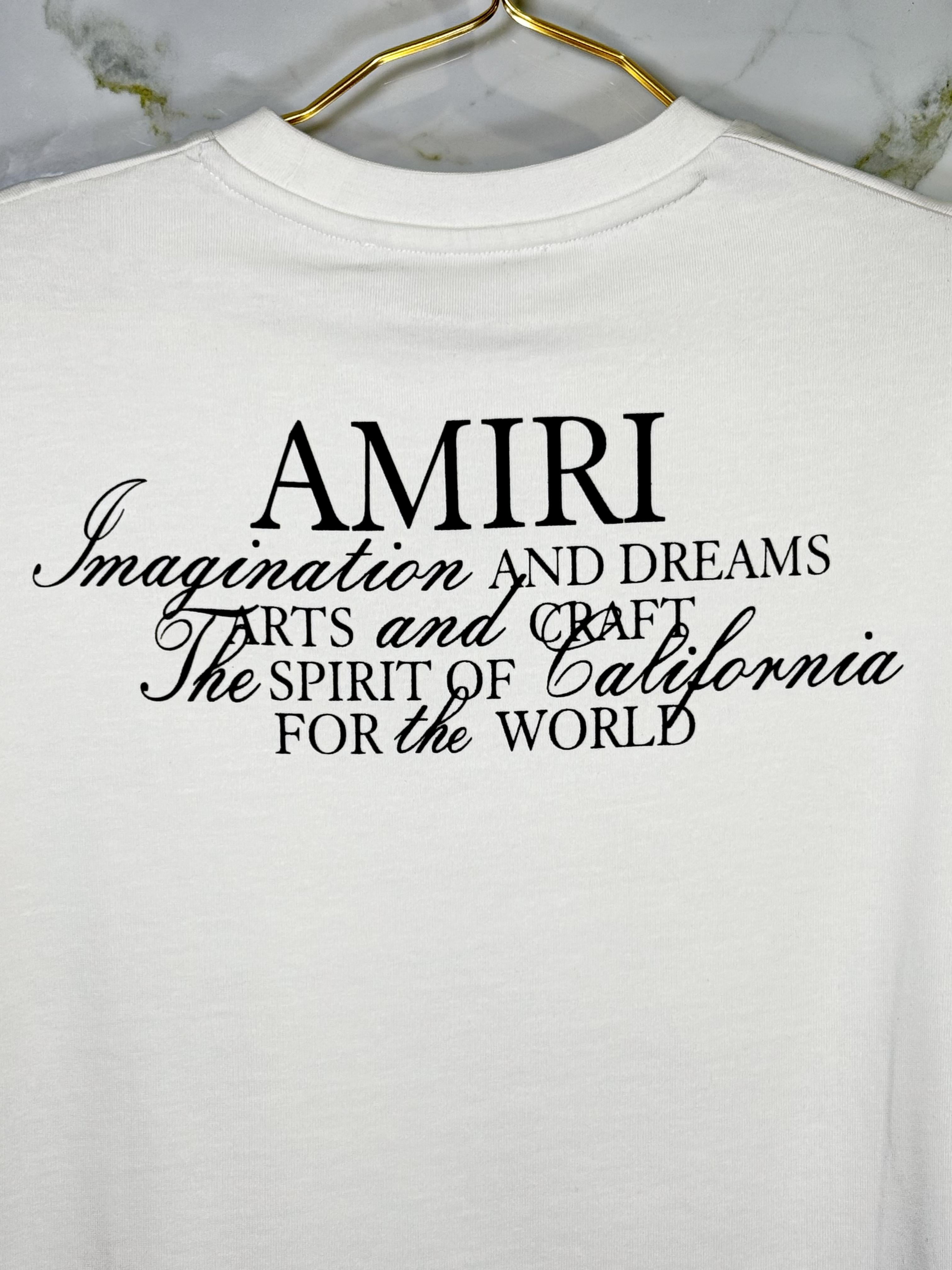 Playera Calidad Alta AMIRI Cuello Redondo