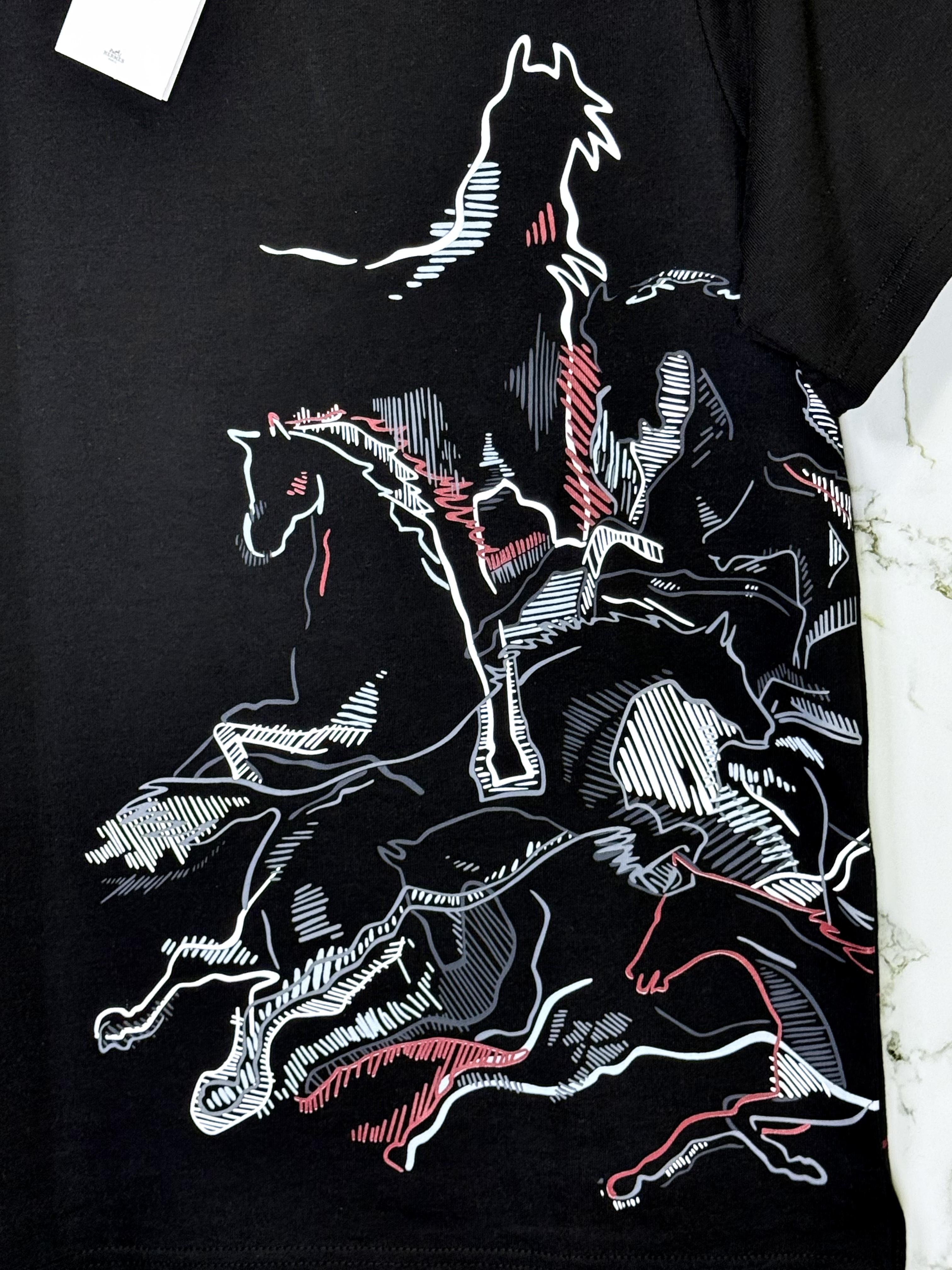 Playera Calidad Alta Hermès Cuello Redondo
