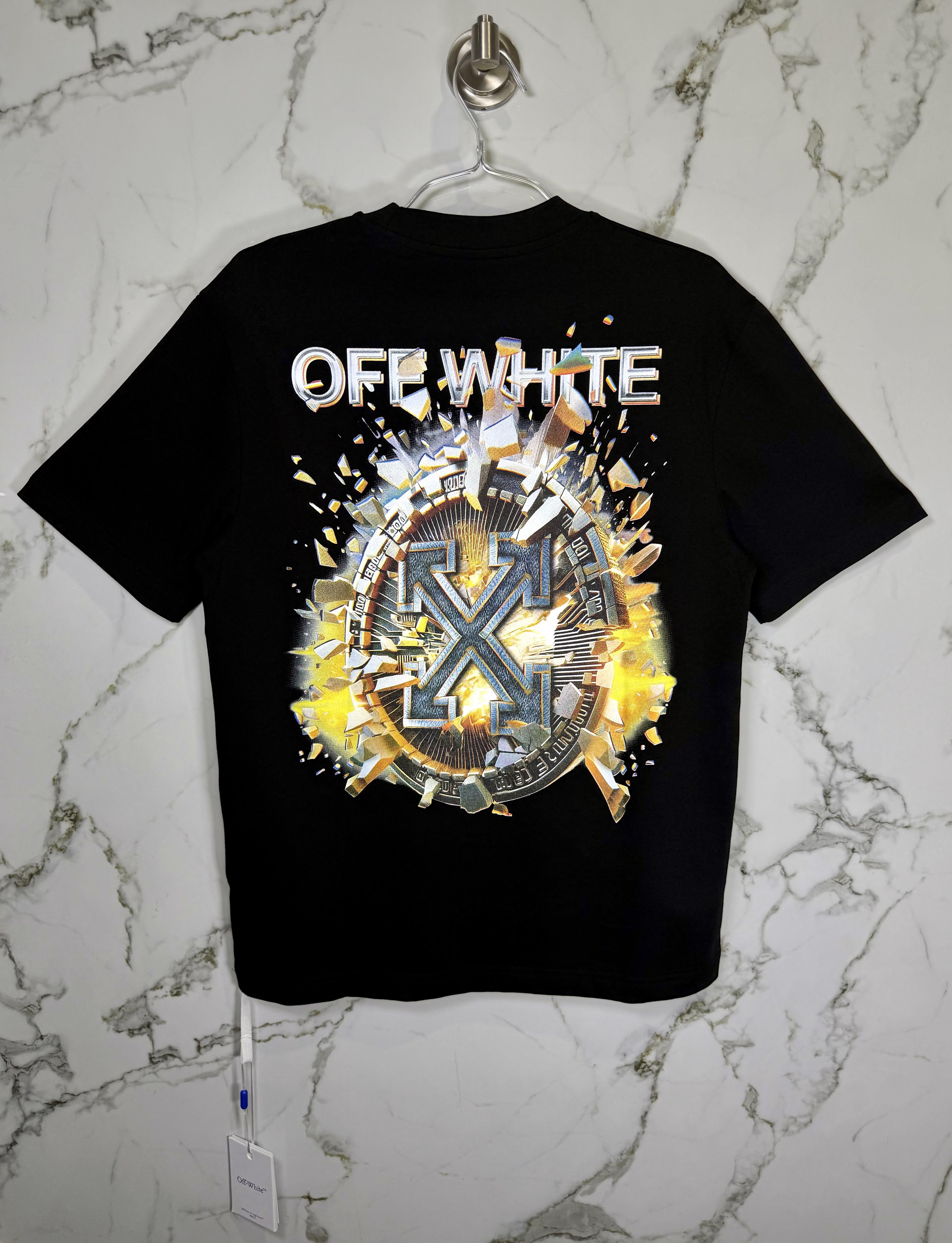 Playera 100% Algodón Off White Cuello Redondo