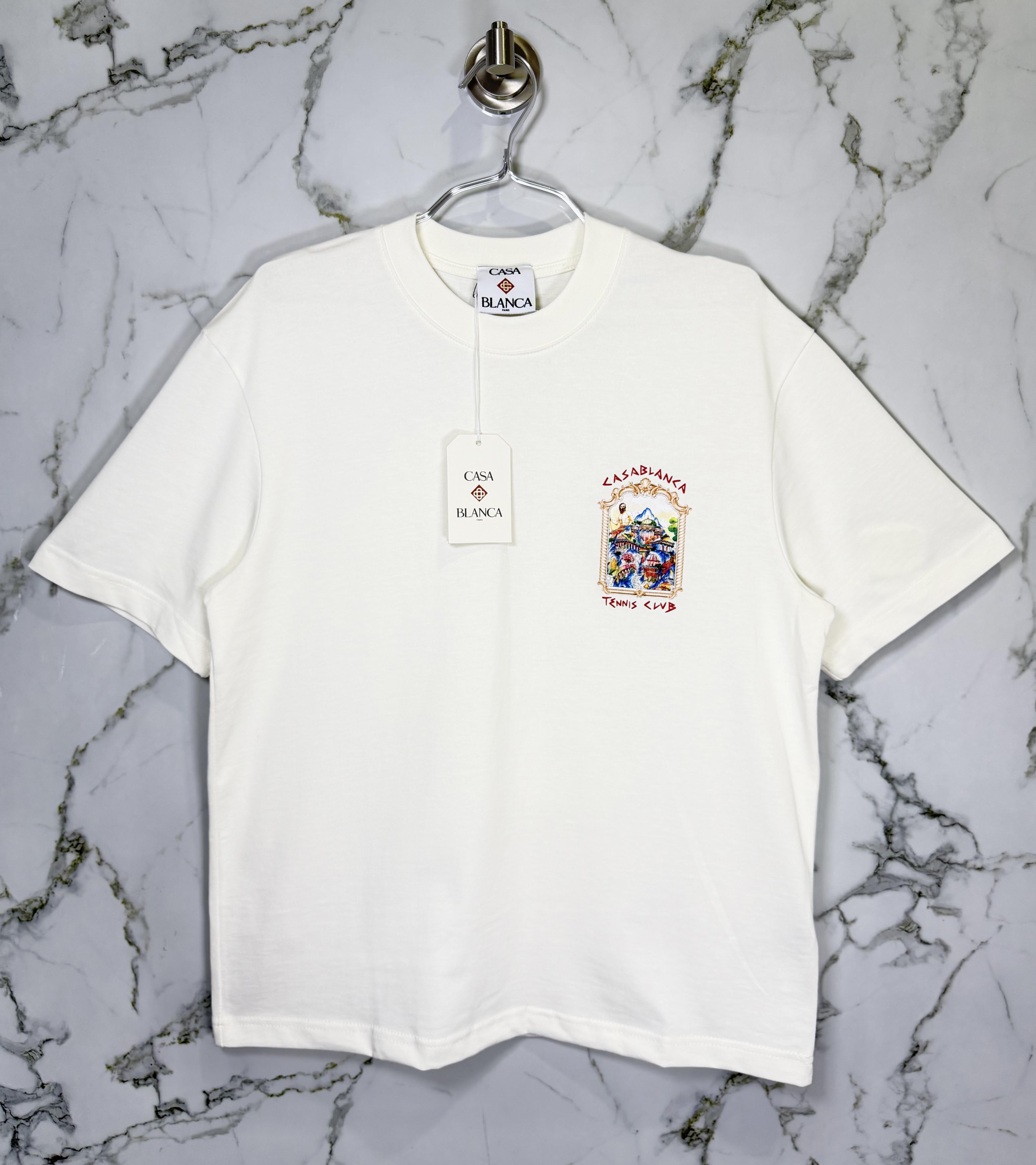 Playera 100% Algodón Casa Blanca Cuello Redondo
