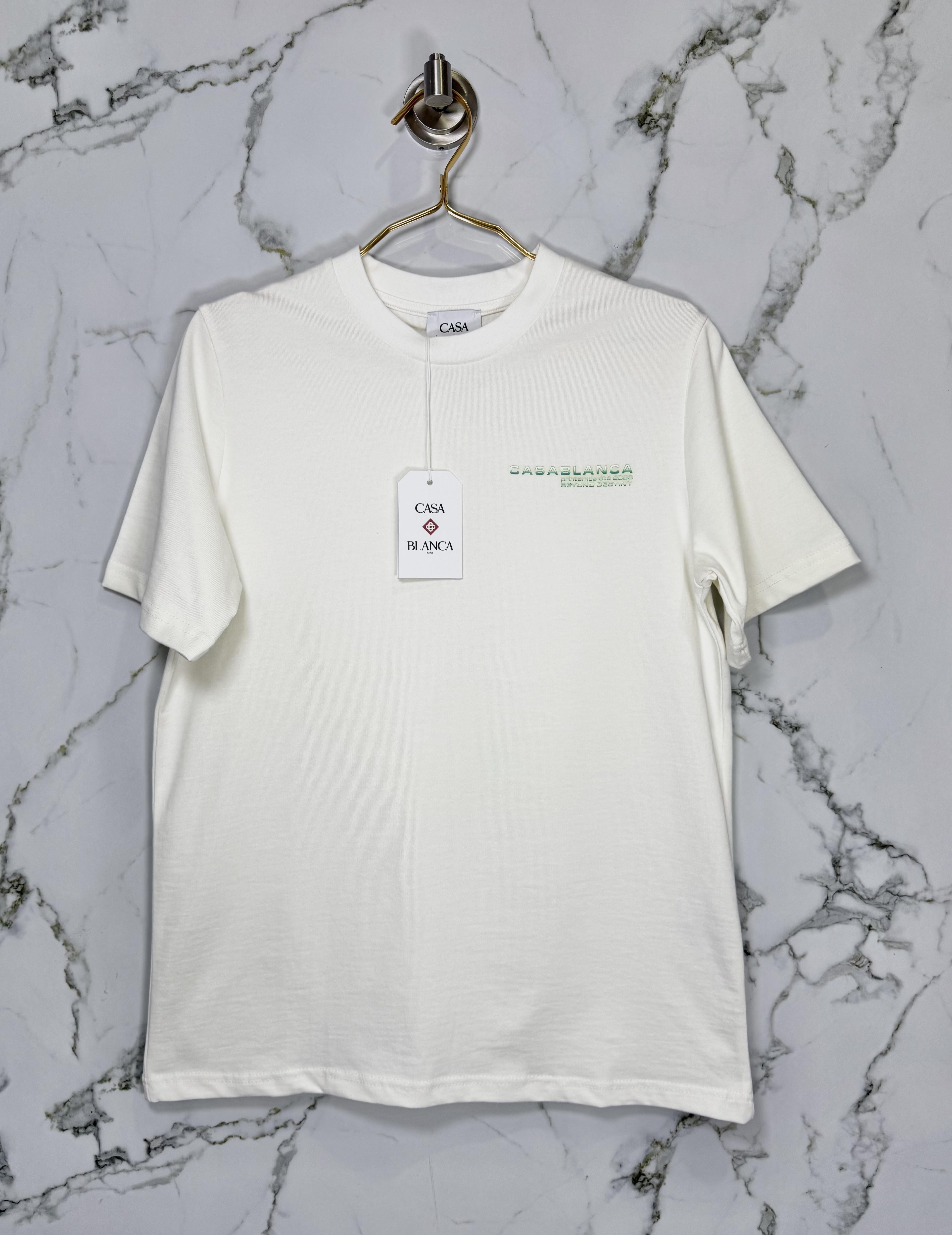 Playera Calidad Alta Casa Blanca Cuello Redondo