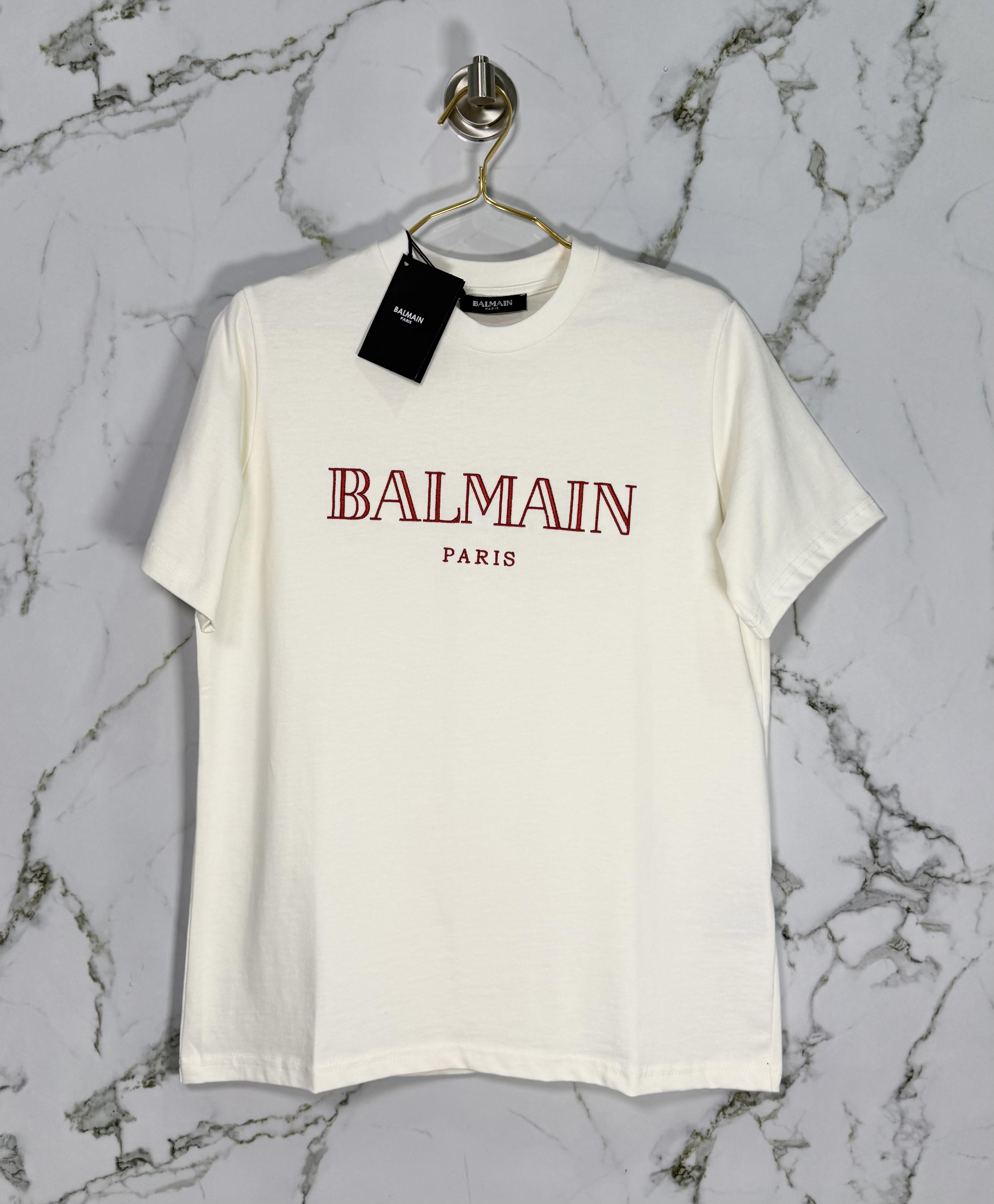 Playera Calidad Alta Balmain Cuello Redondo