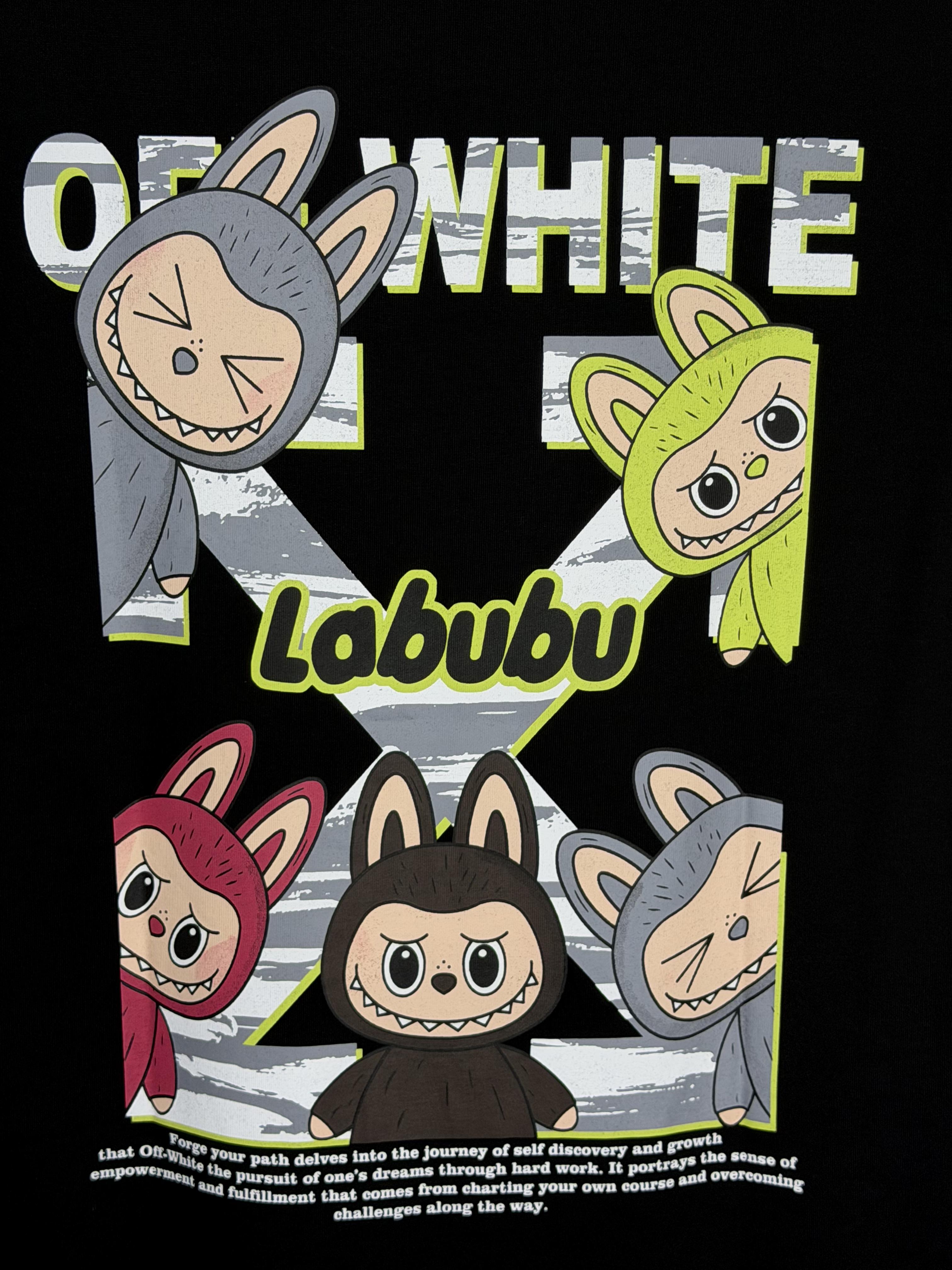 Playera 100% Algodón Off White Cuello Redondo