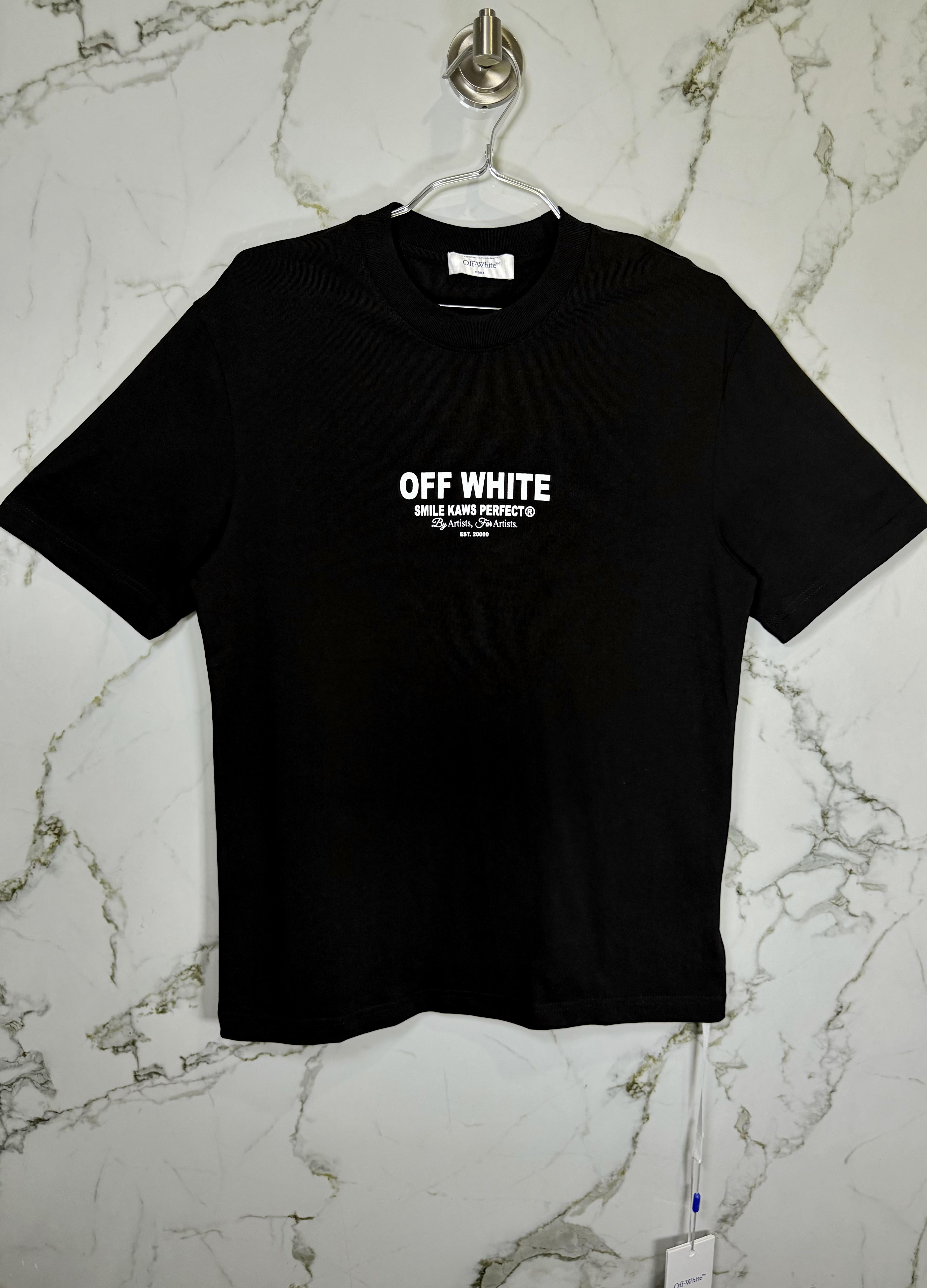 Playera 100% Algodón Off White Cuello Redondo