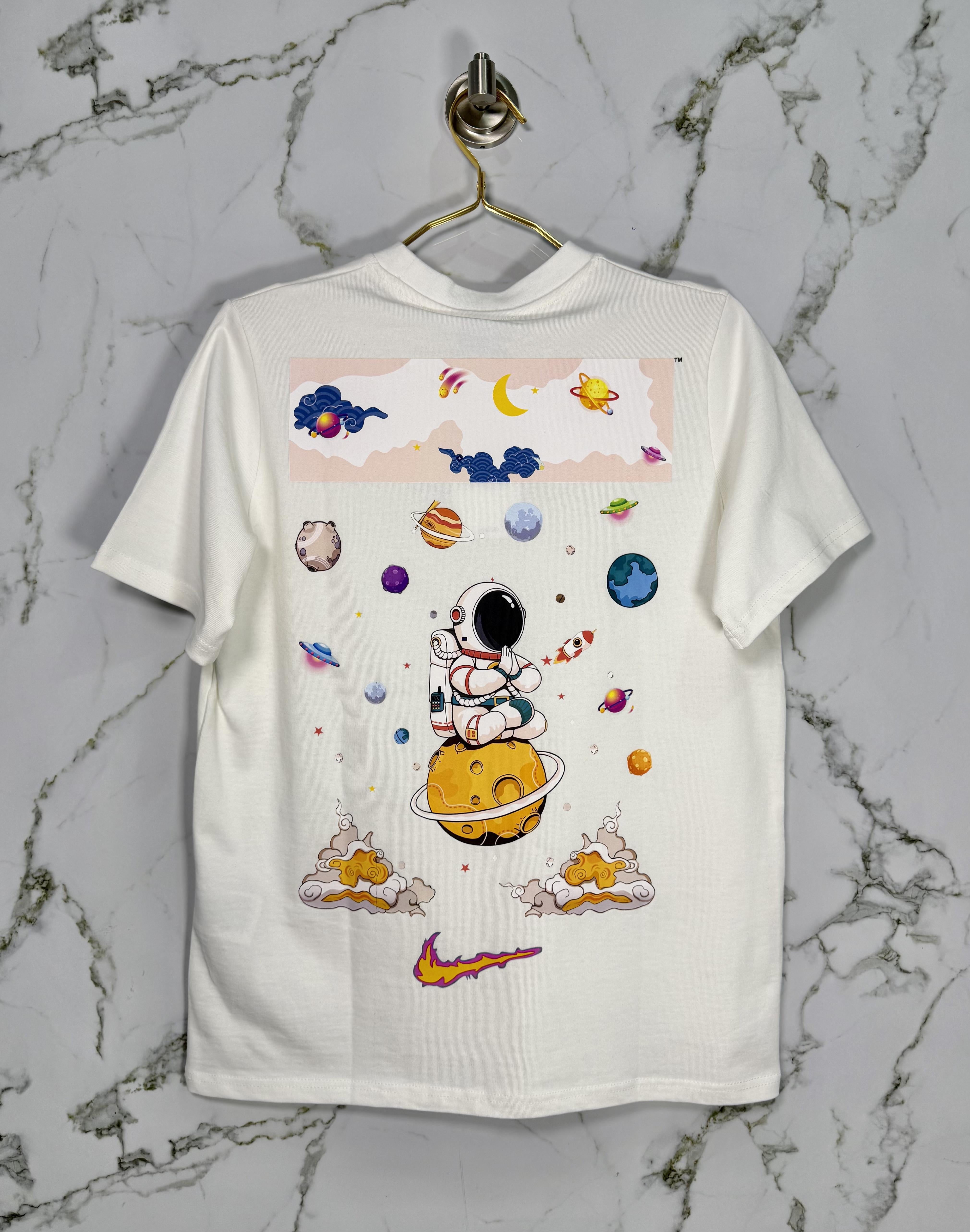 Playera Calidad Alta Off White Cuello Redondo