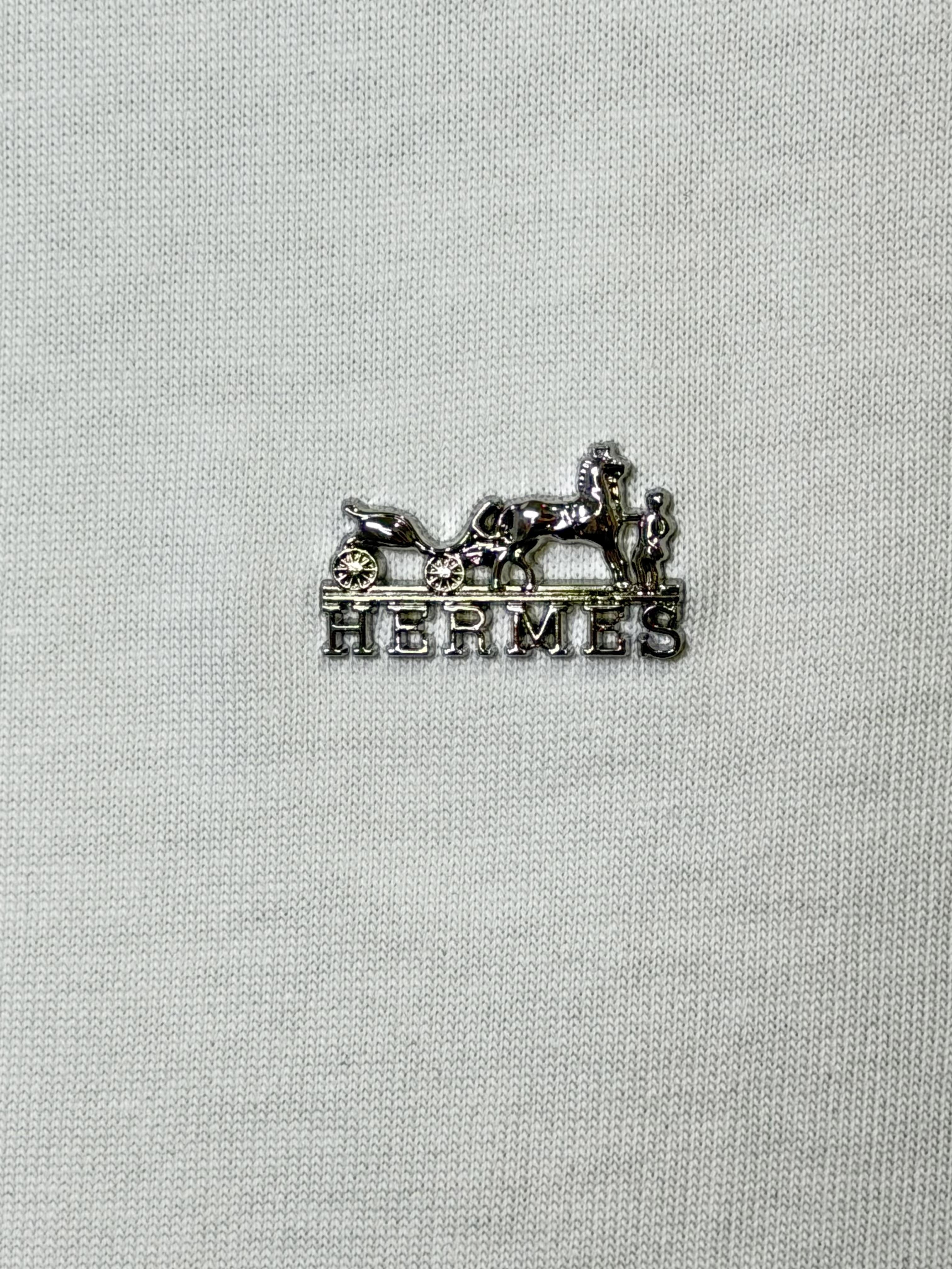 Playera 100% Algodón Hermès Cuello Redondo