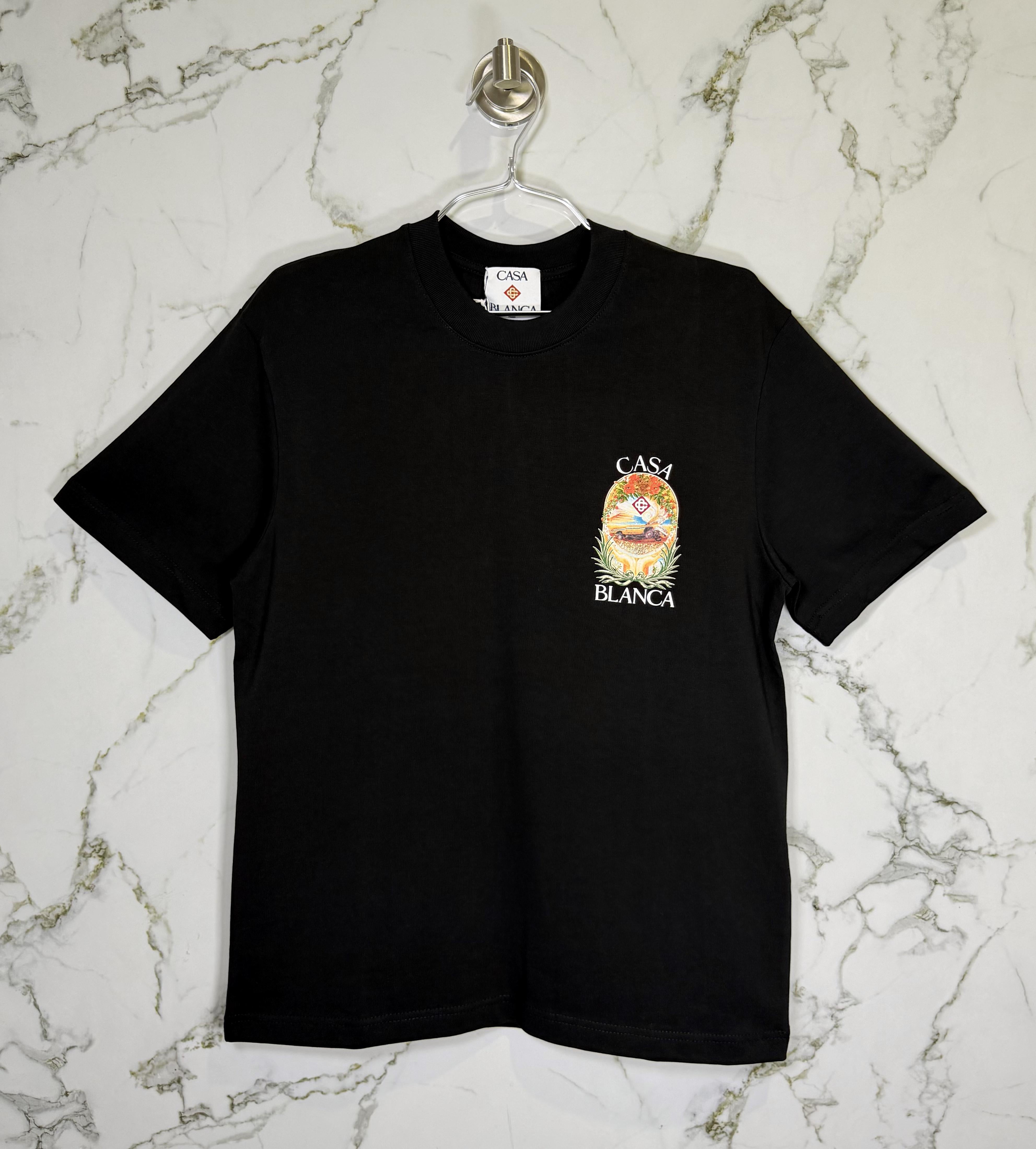 Playera 100% Algodón Casa Blanca Cuello Redondo
