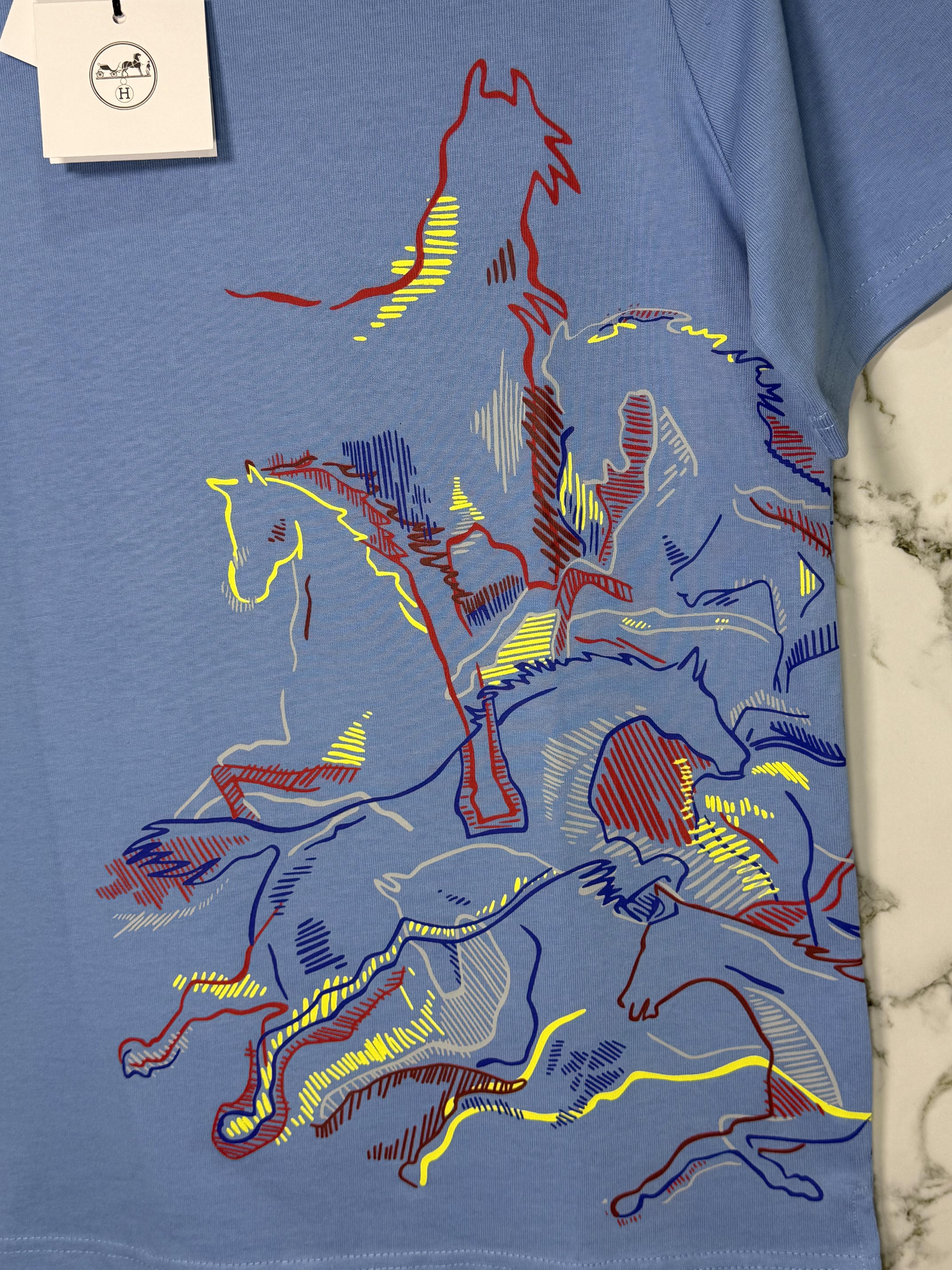 Playera Calidad Alta Hermès Cuello Redondo