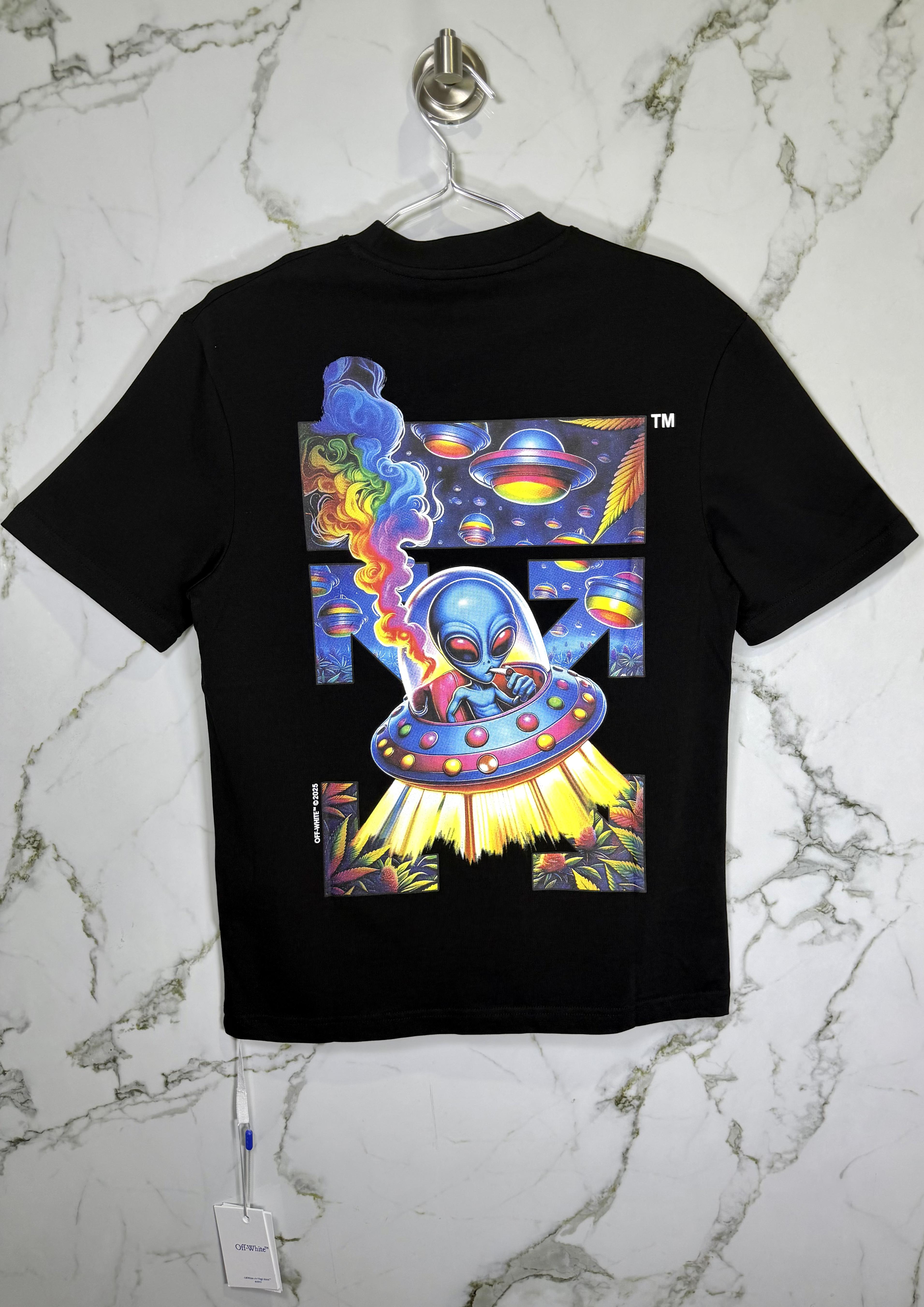 Playera 100% Algodón Off White Cuello Redondo